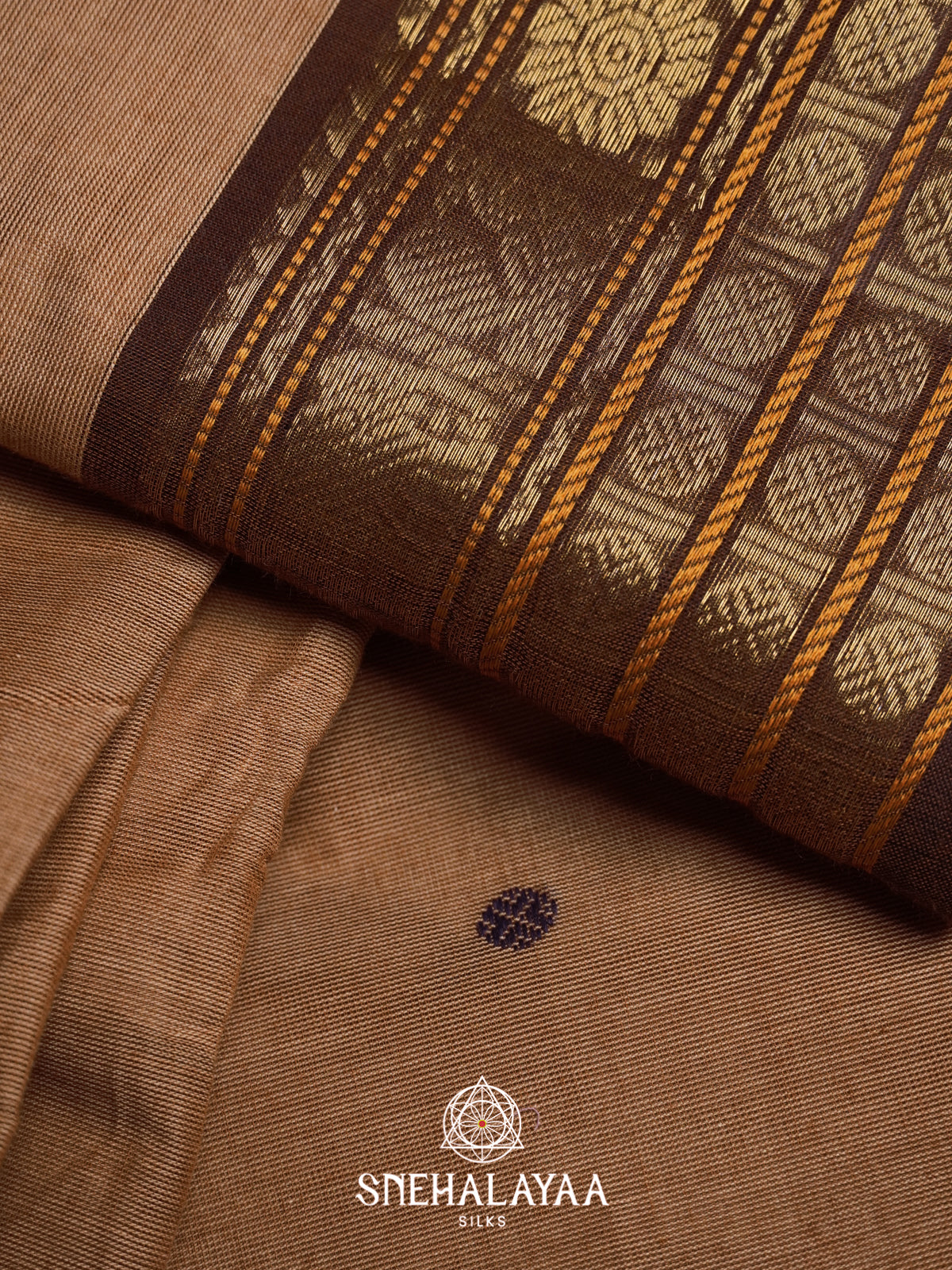 Brown Chettinad Cotton Saree
