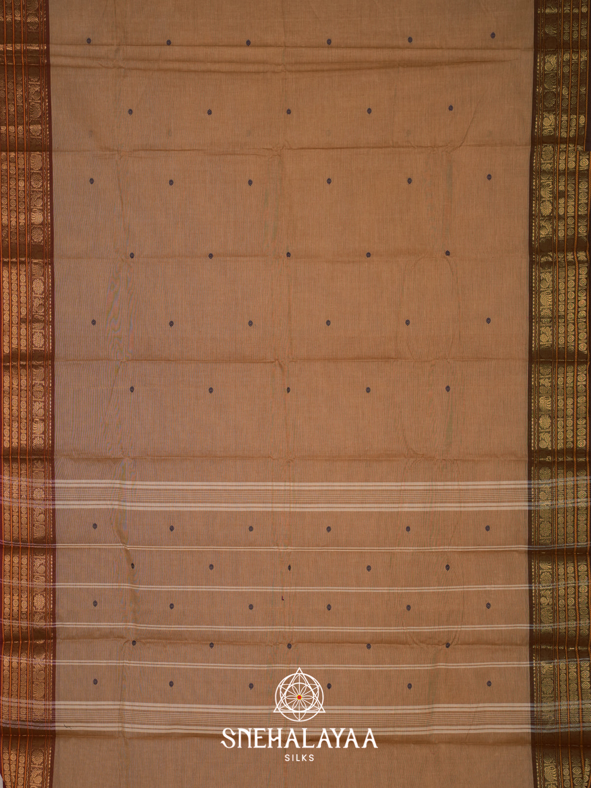 Brown Chettinad Cotton Saree