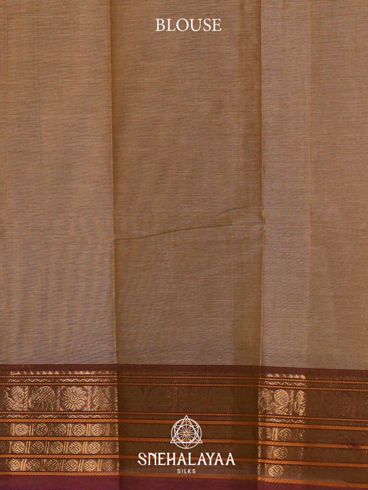 Brown Chettinad Cotton Saree