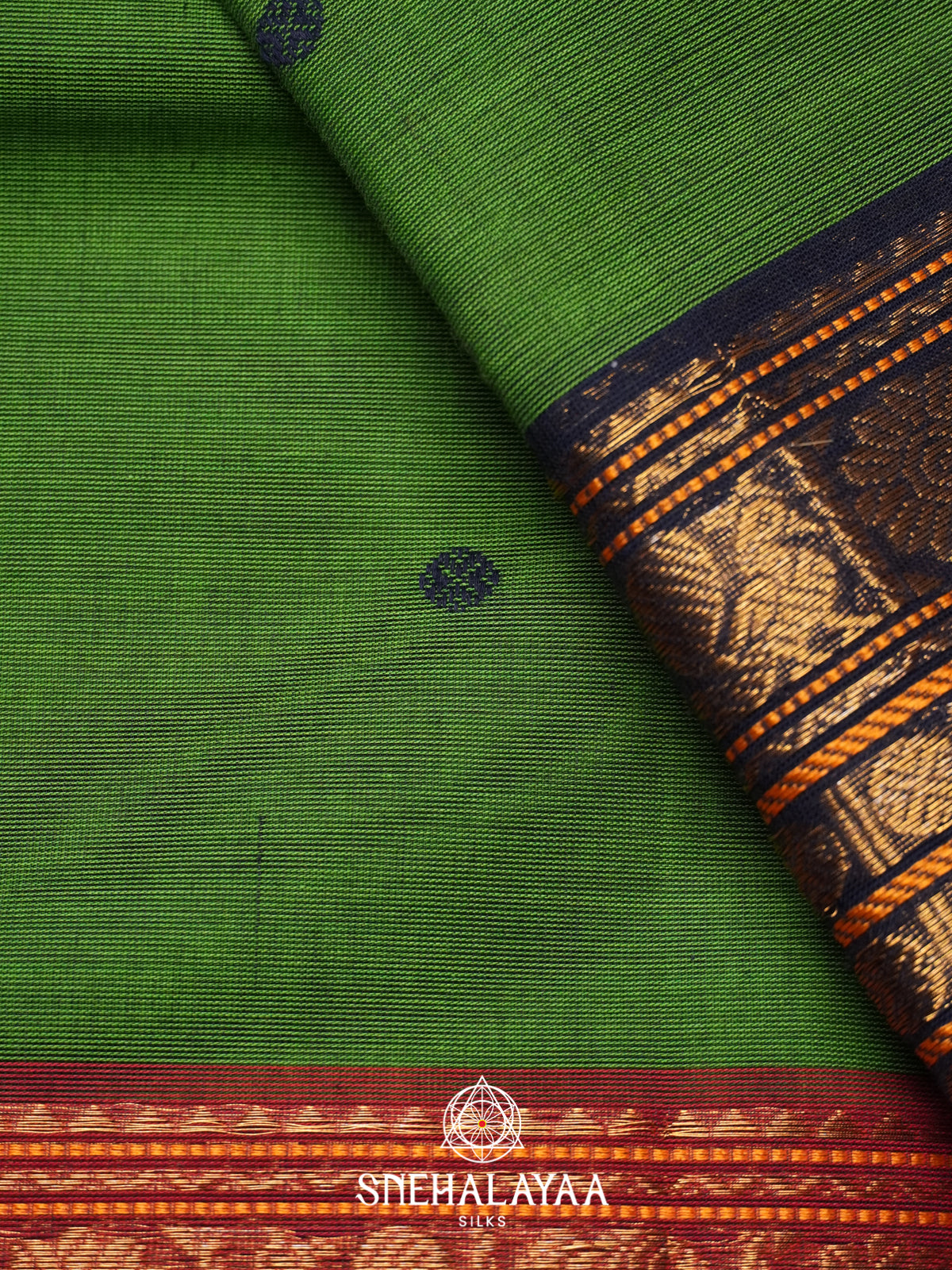 Green Chettinad Cotton Saree