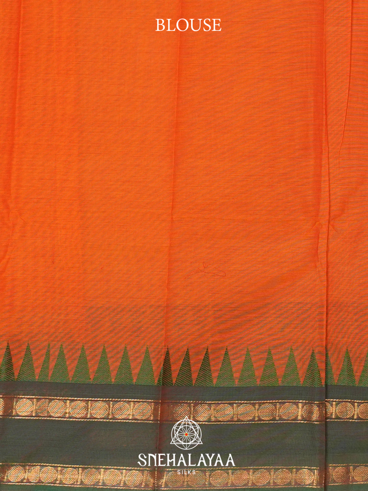 Burnt Orange  Chettinad Cotton Saree