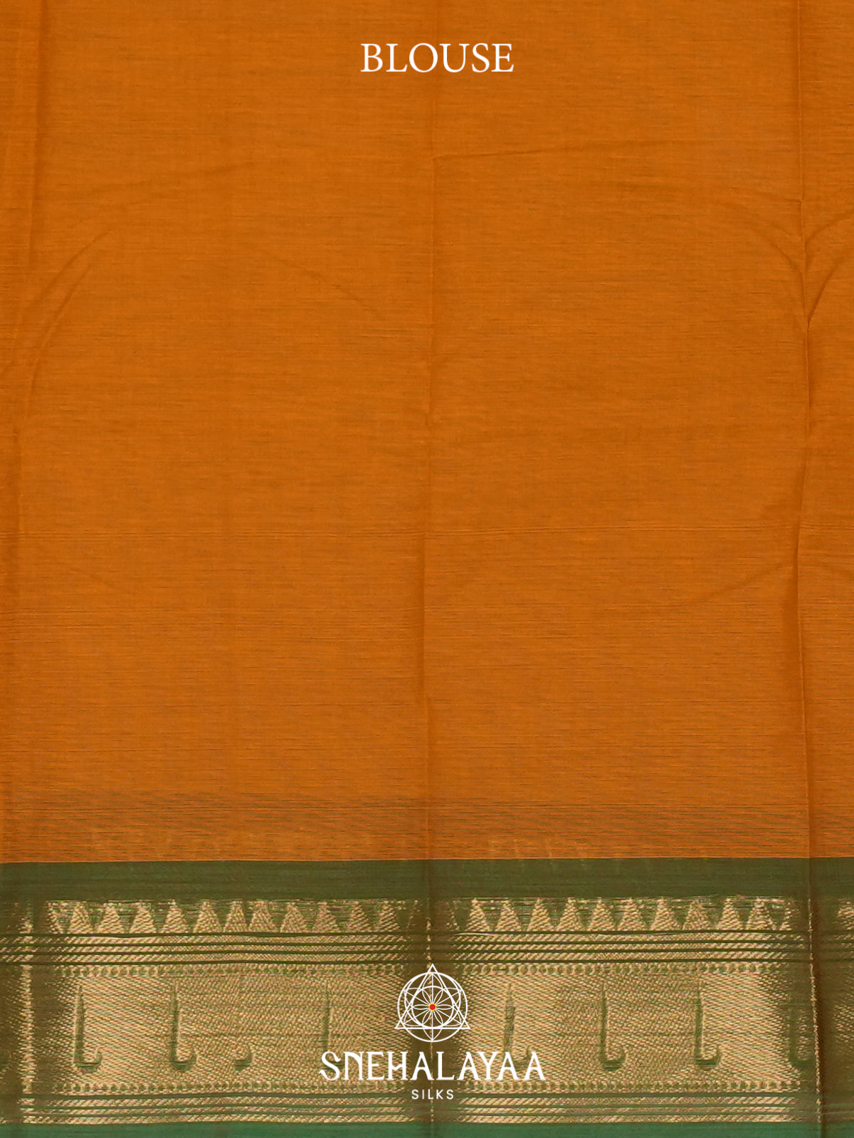 Mustard Brown Chettinad Cotton Saree