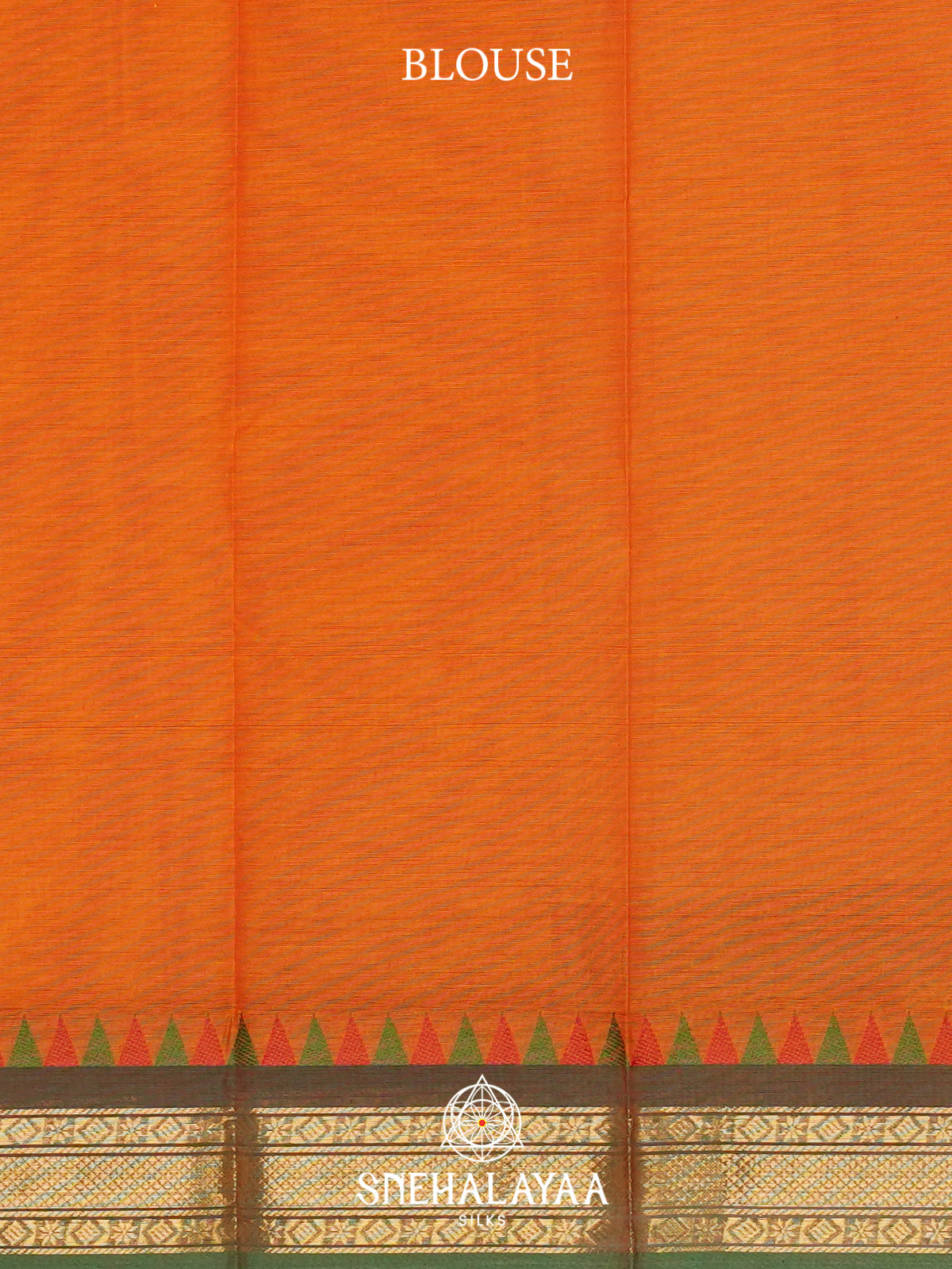Burnt Orange  Chettinad Cotton Saree