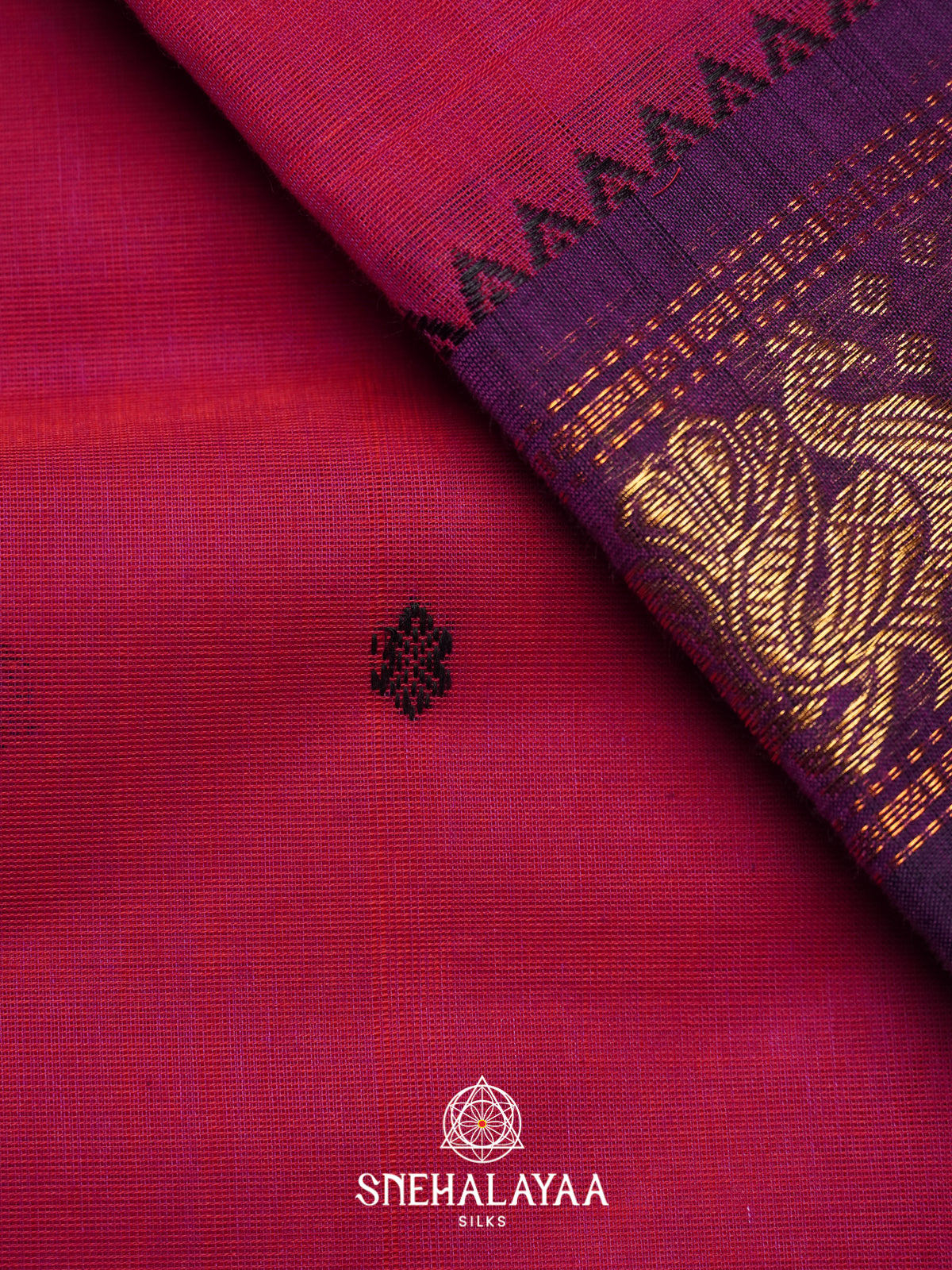 Burgundy Chettinad Cotton Saree