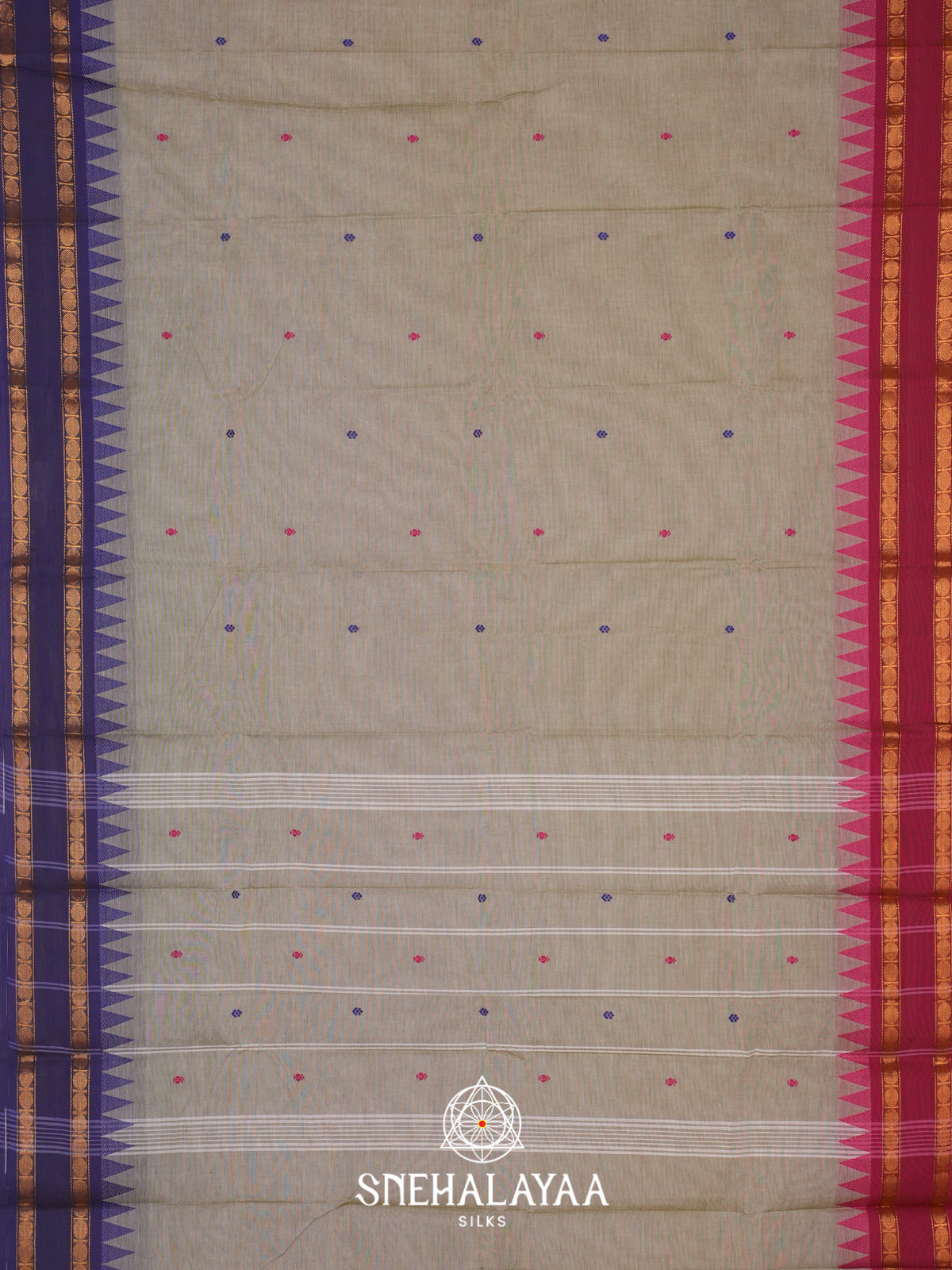 Grey Chettinad Cotton Saree