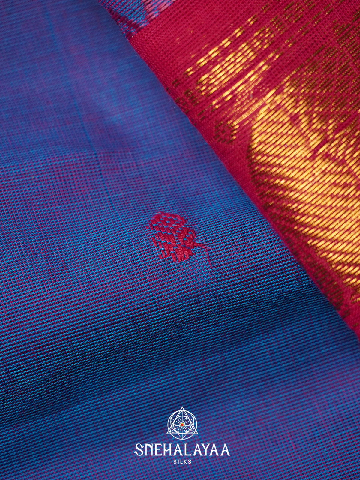 Blue Chettinad Cotton Saree