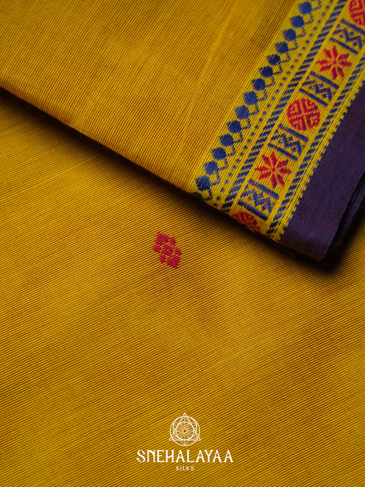 Yellow Chettinad Cotton Saree