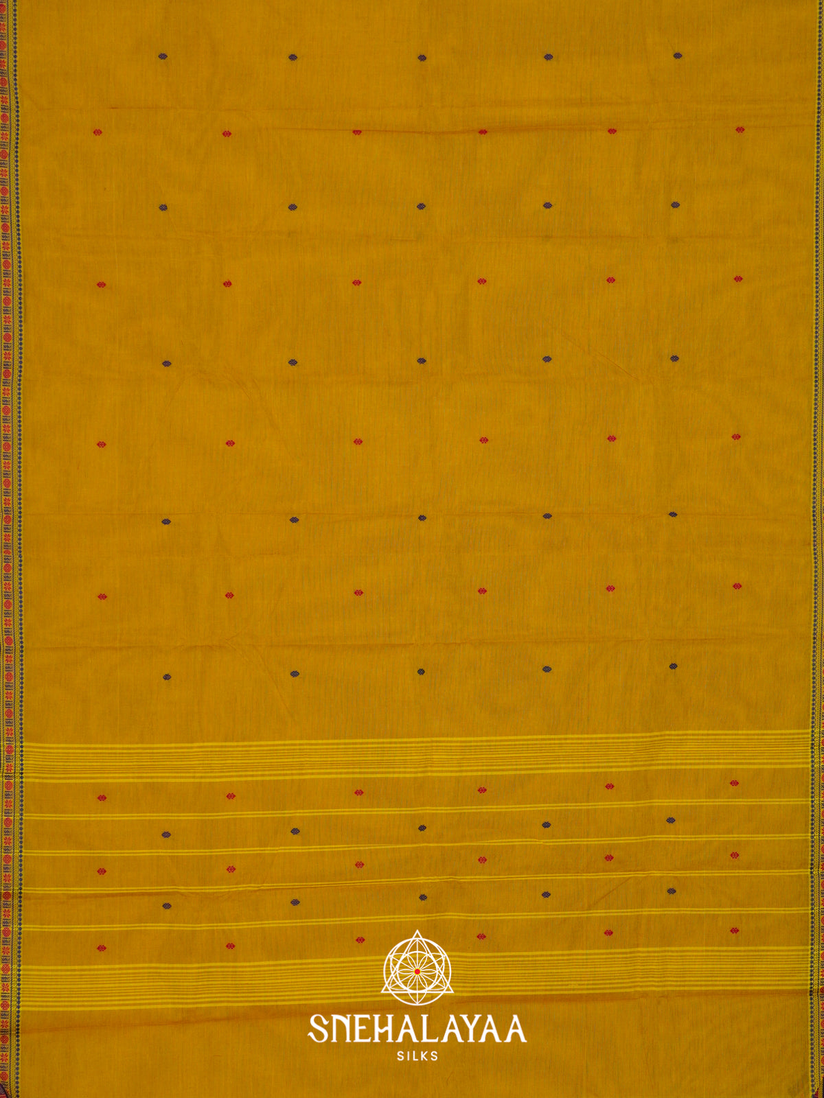Yellow Chettinad Cotton Saree