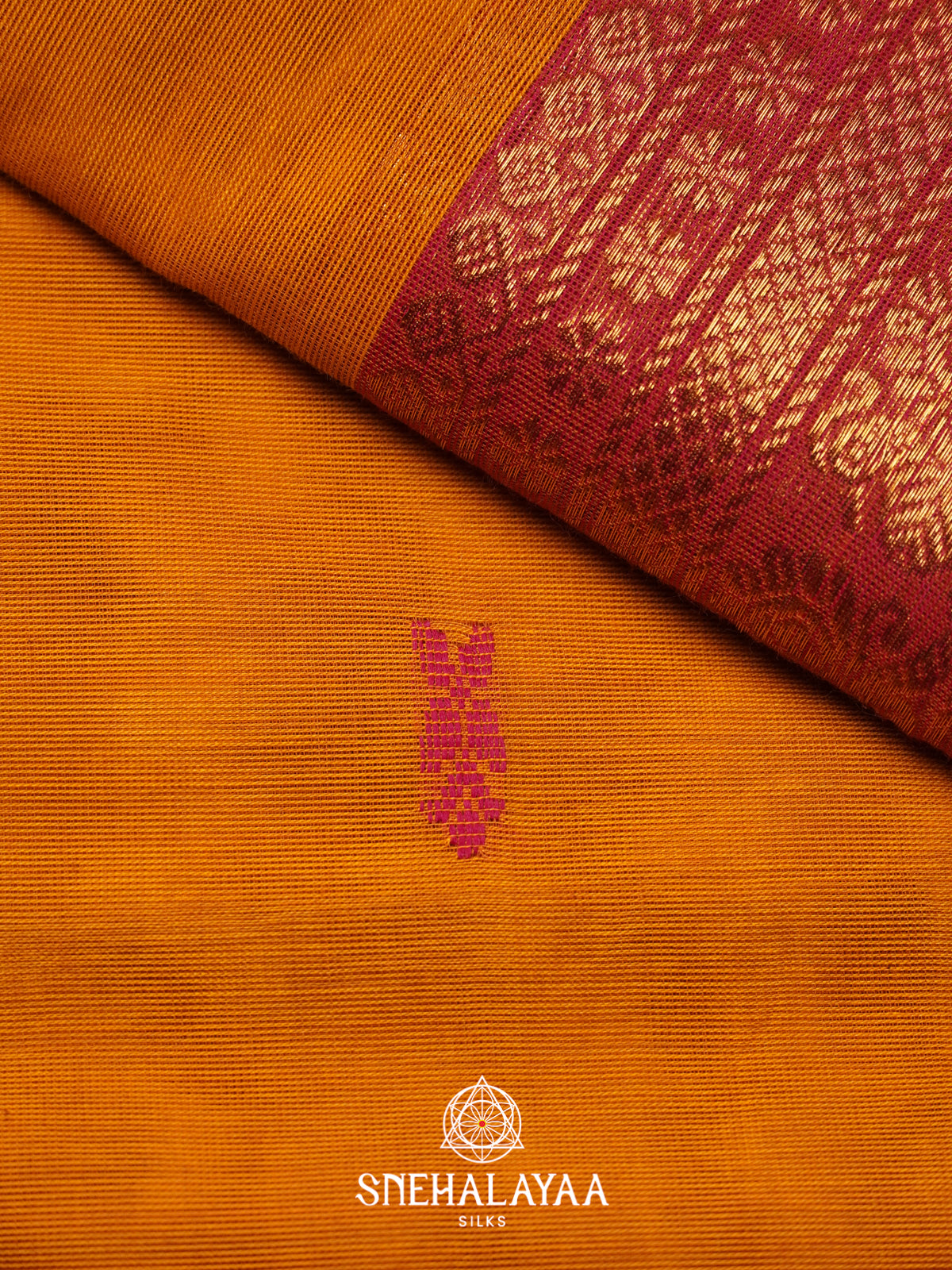 Burnt Orange  Chettinad Cotton Saree