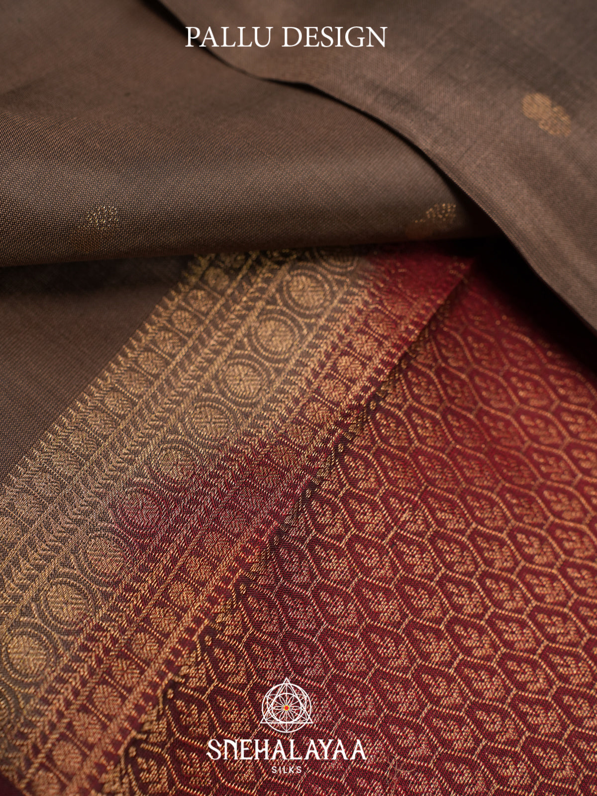 Brown Kanjivaram Silk Saree