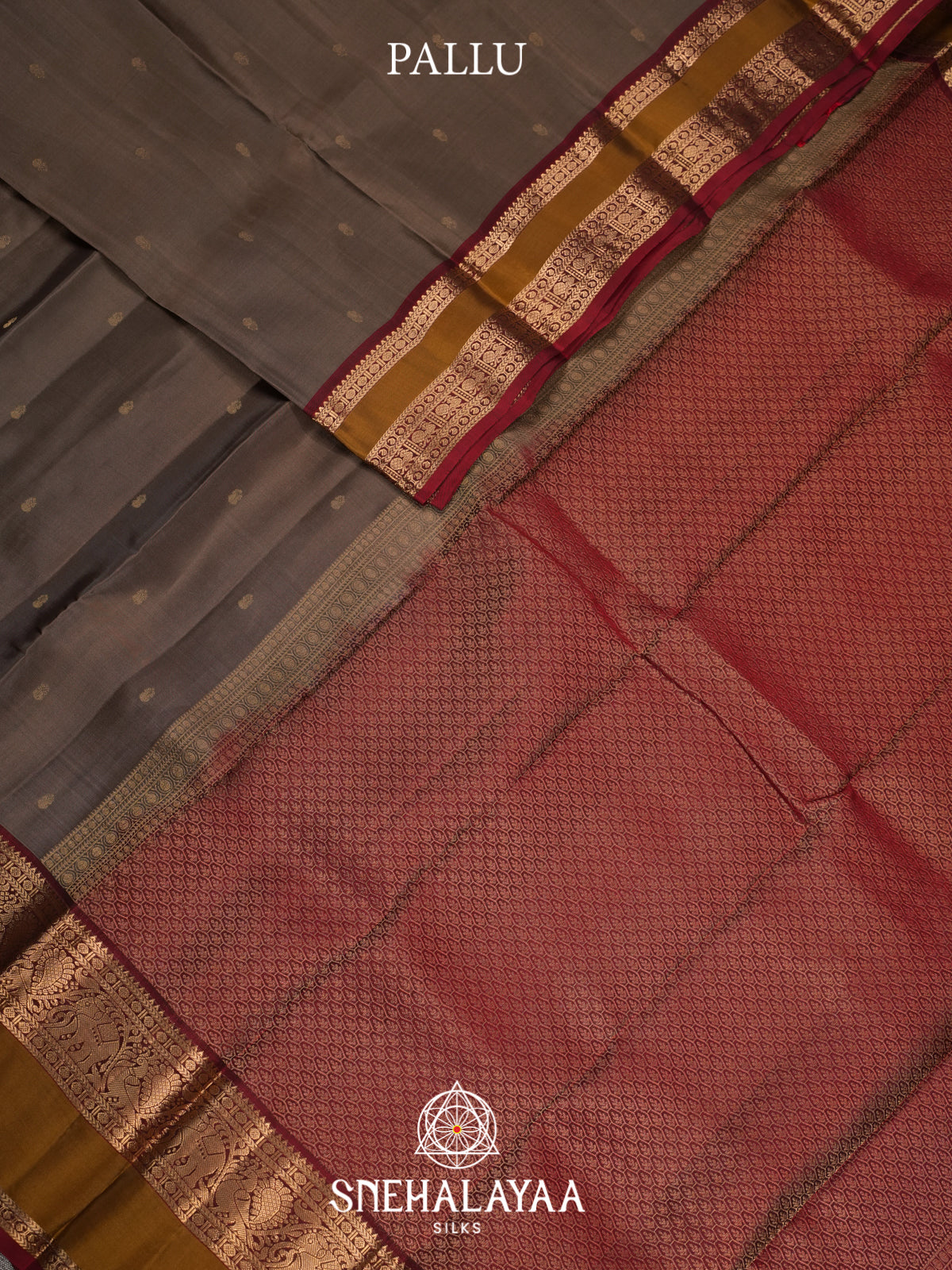 Brown Kanjivaram Silk Saree
