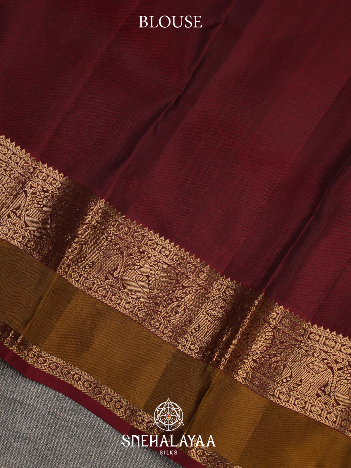 Brown Kanjivaram Silk Saree