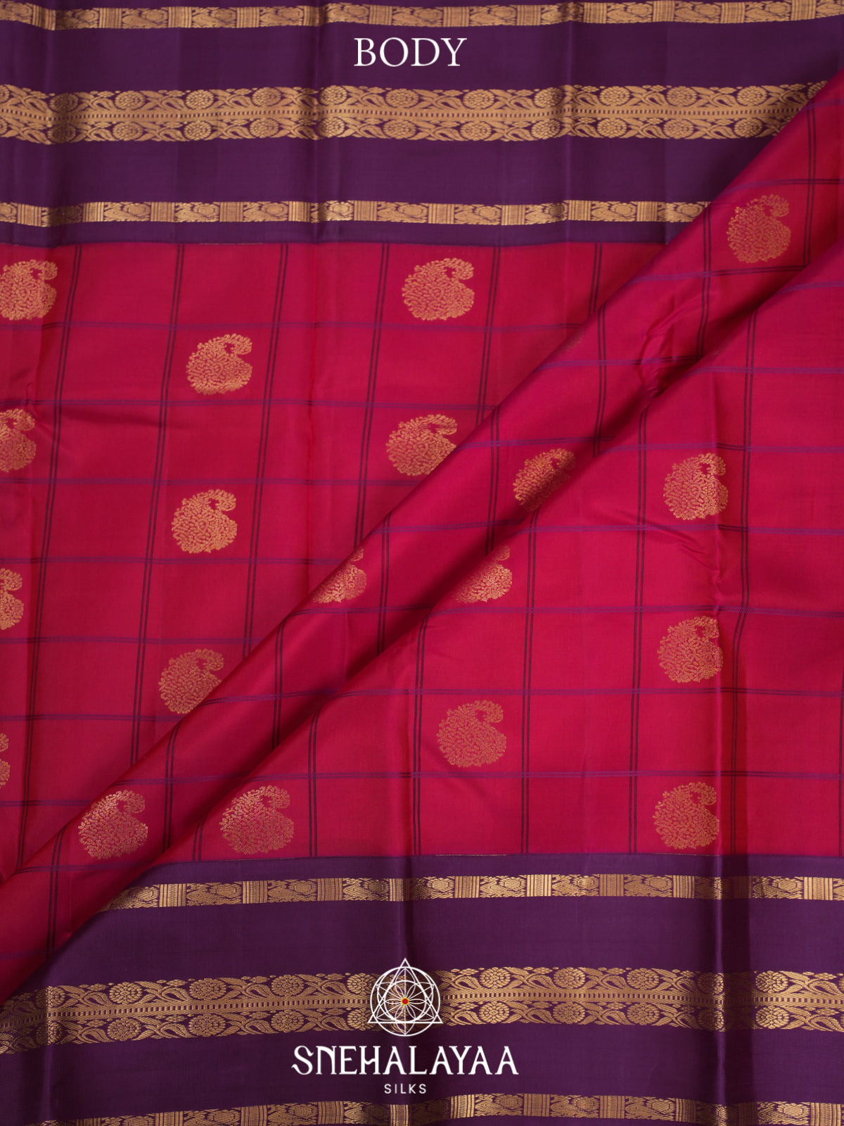 Rani Pink Kanjivaram Silk Saree