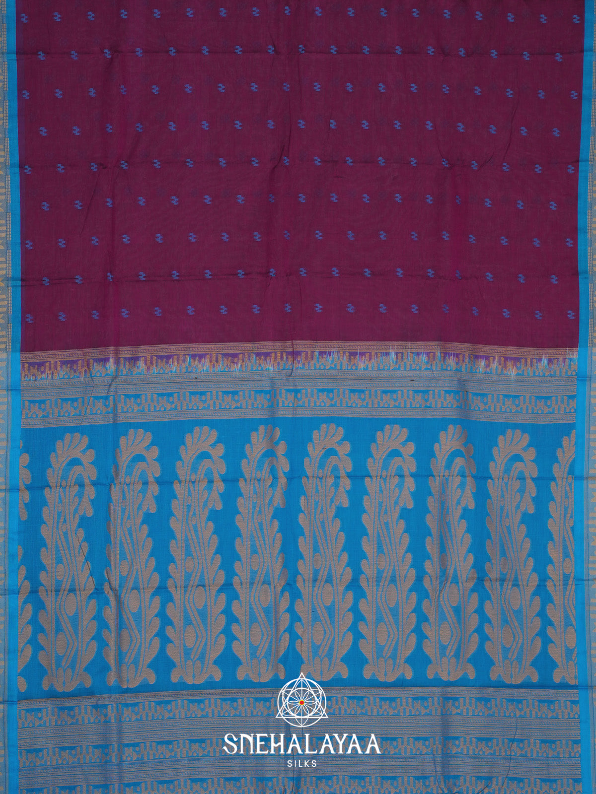 Purple Bengal Cotton Saree