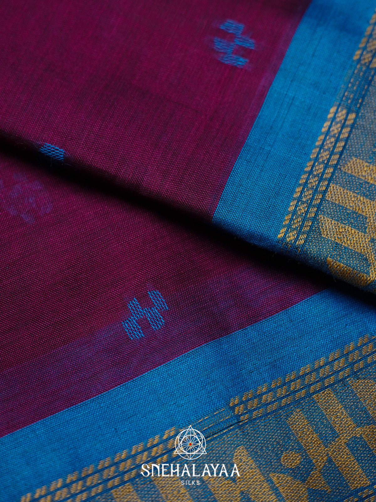 Purple Bengal Cotton Saree