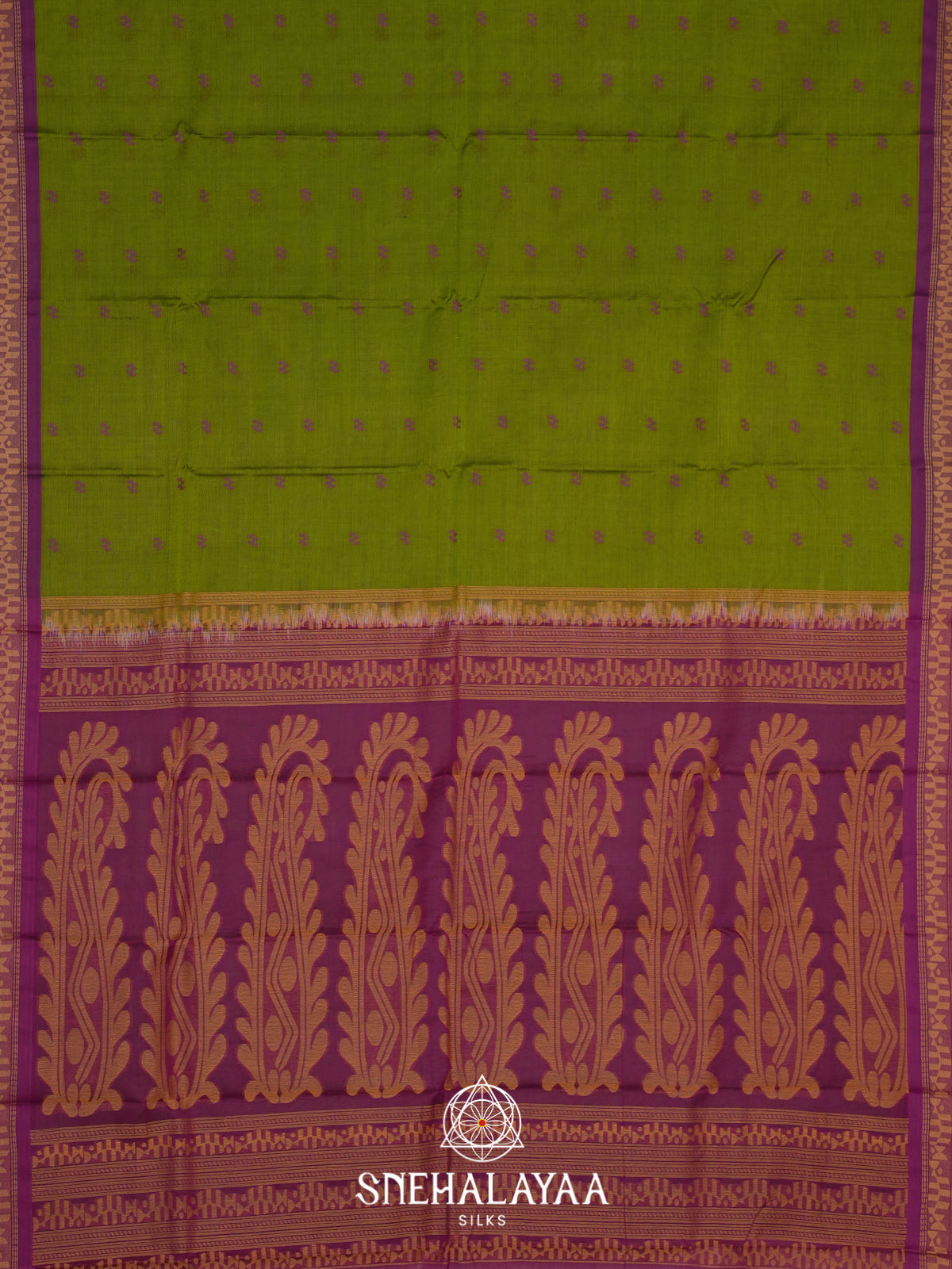 Green Bengal Cotton Saree