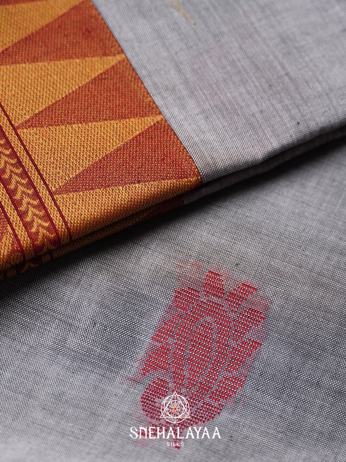 Grey Bengal Cotton Saree