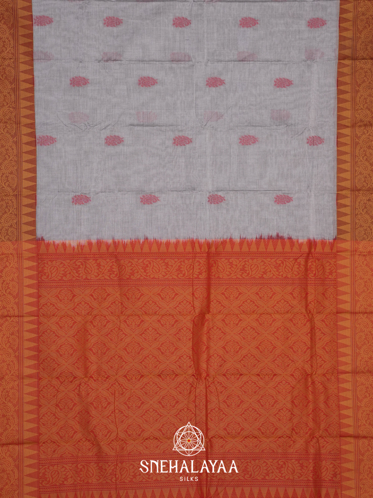 Grey Bengal Cotton Saree