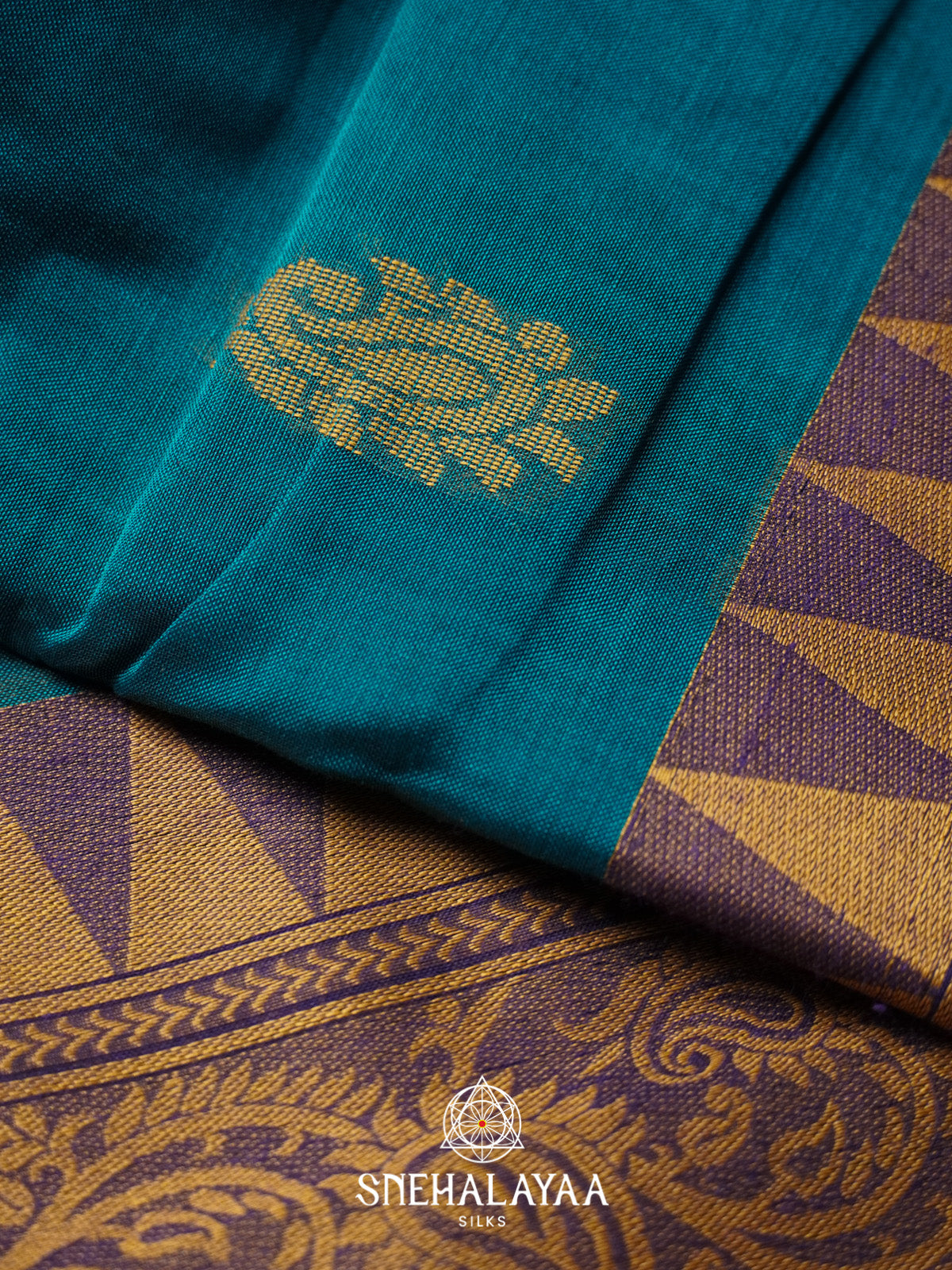 Teal Green Bengal Cotton Saree