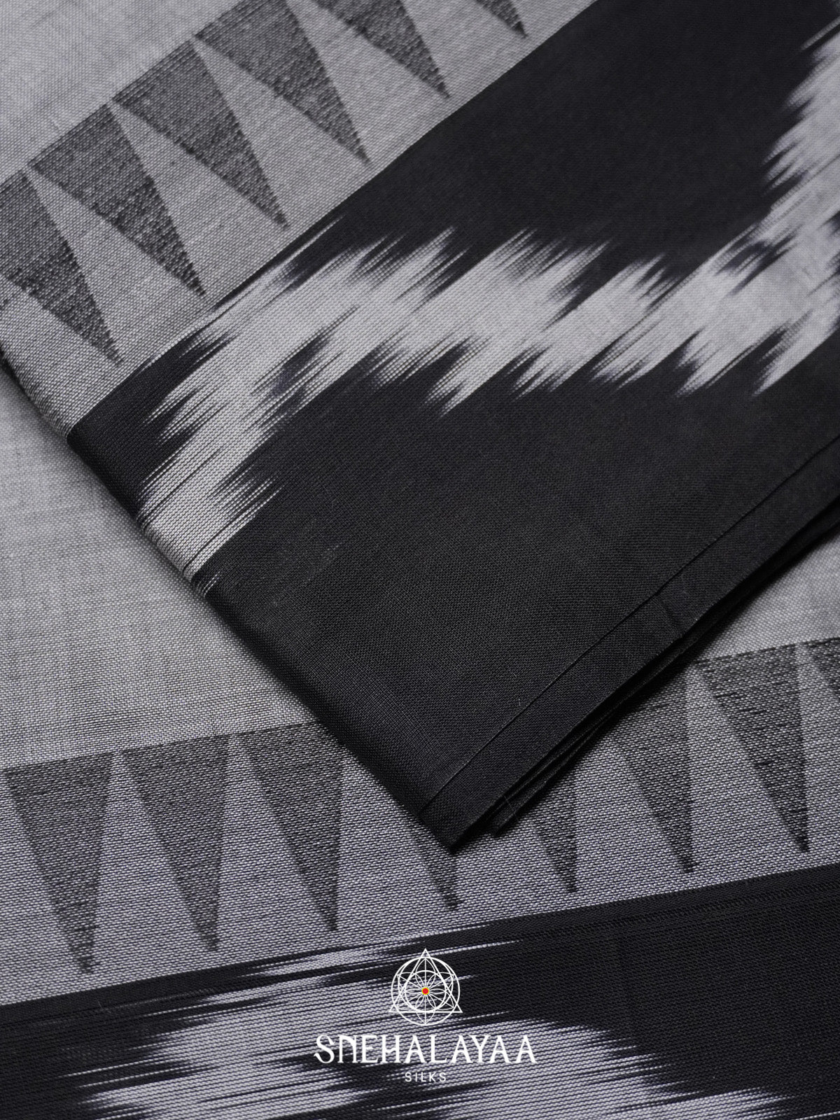Grey Bengal Cotton Saree
