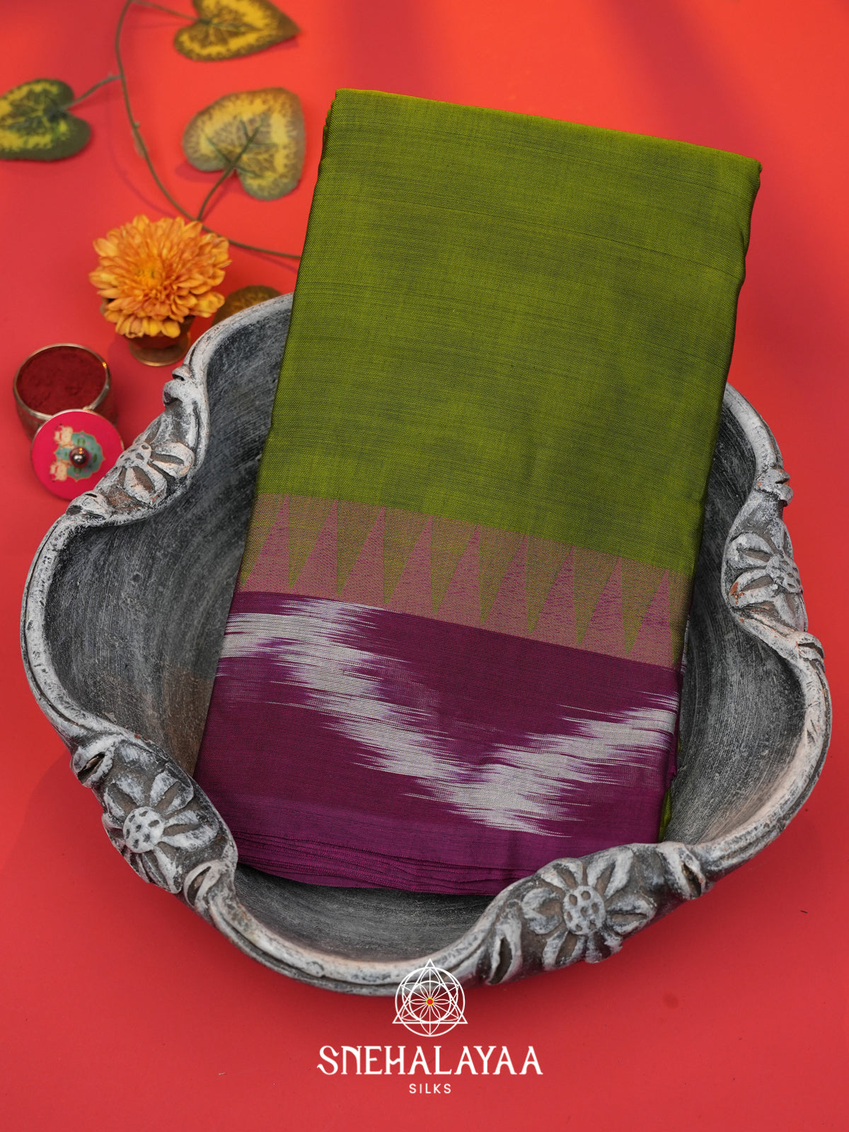 Green Bengal Cotton Saree