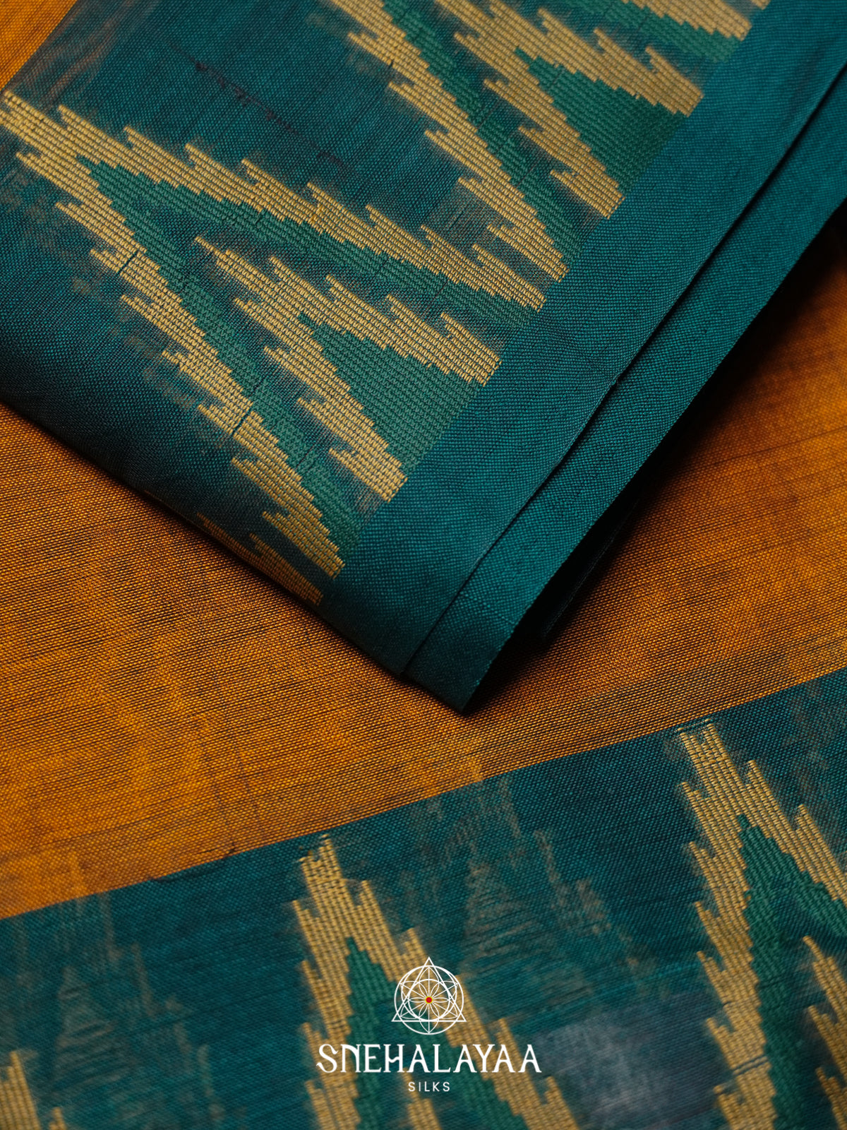 Burnt Orange Bengal Cotton Saree
