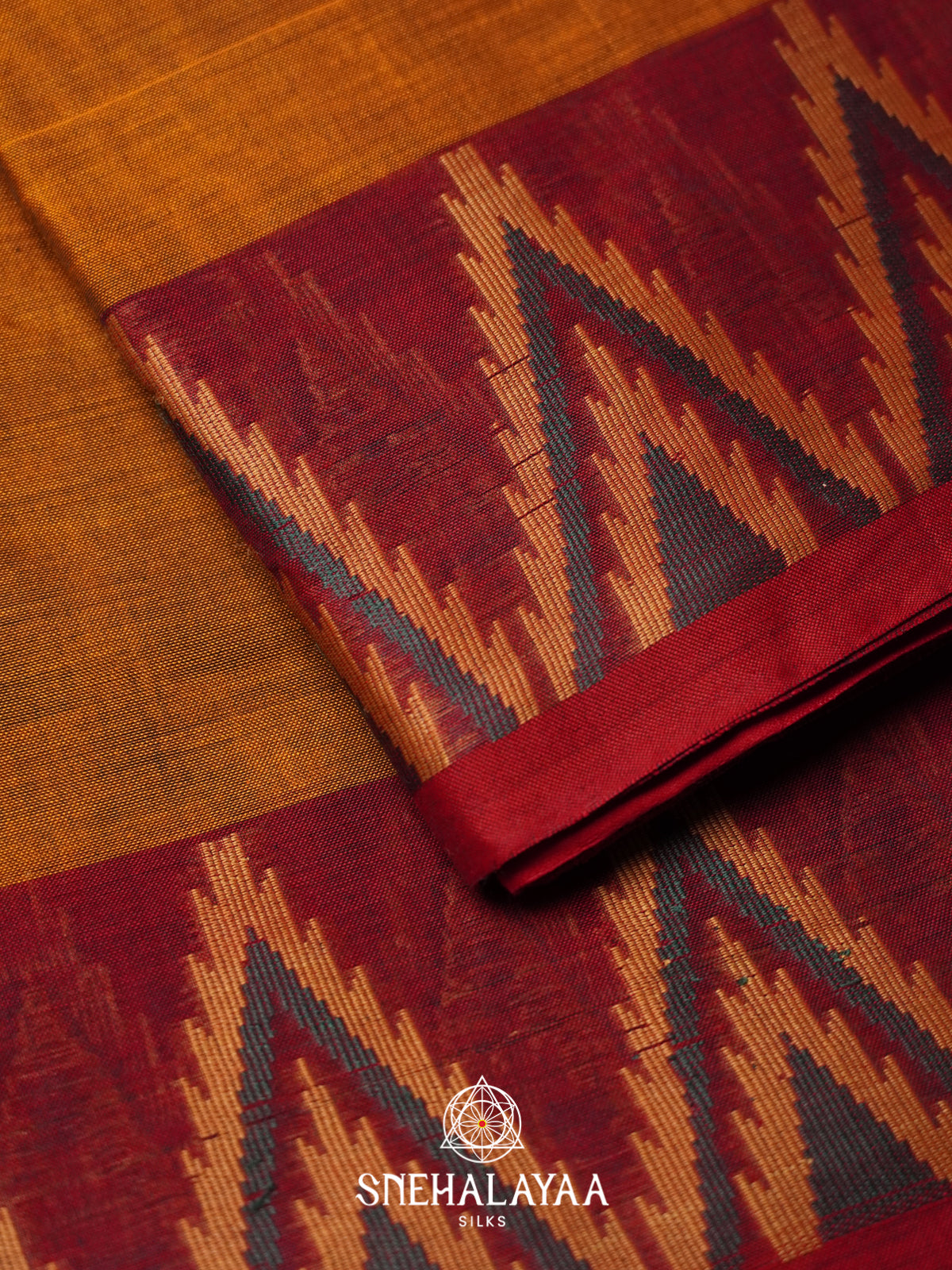 Orange Bengal Cotton Saree