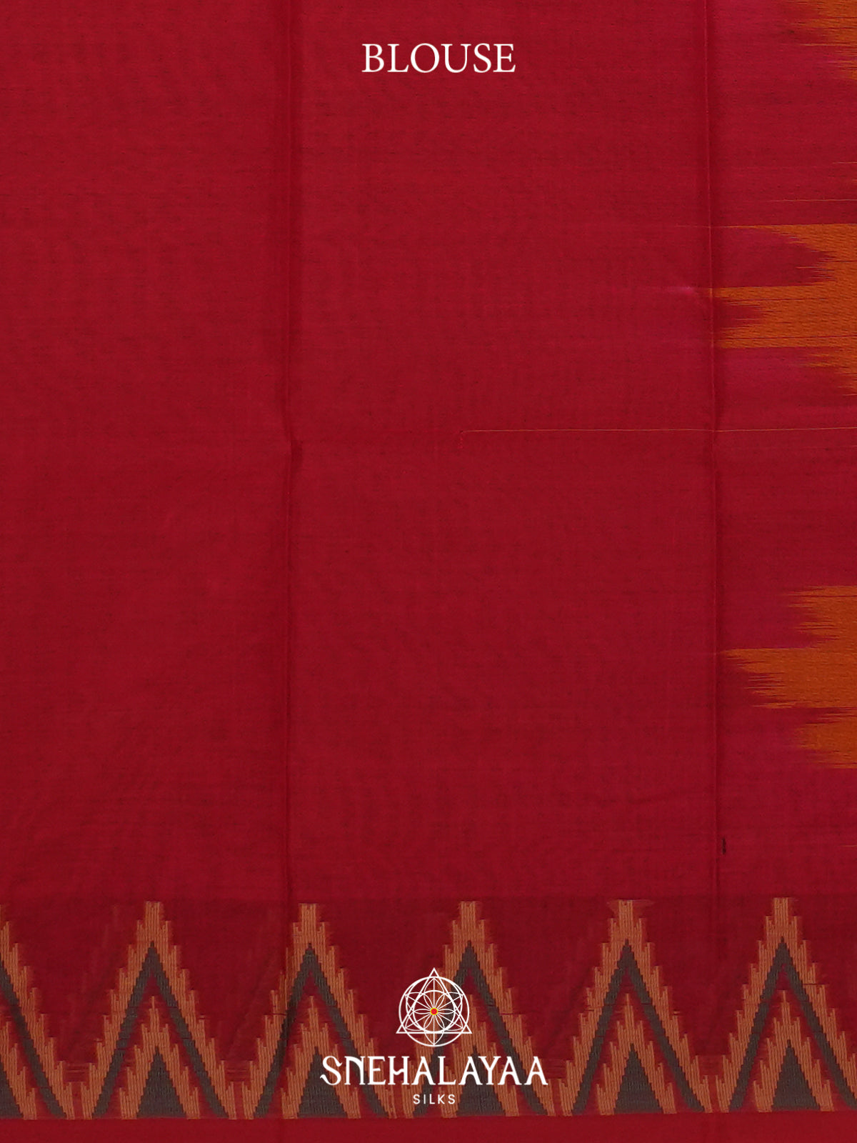 Orange Bengal Cotton Saree