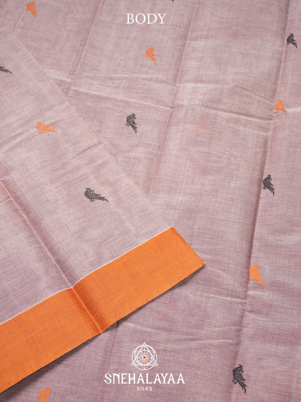 Mauve Kanchi Cotton Saree
