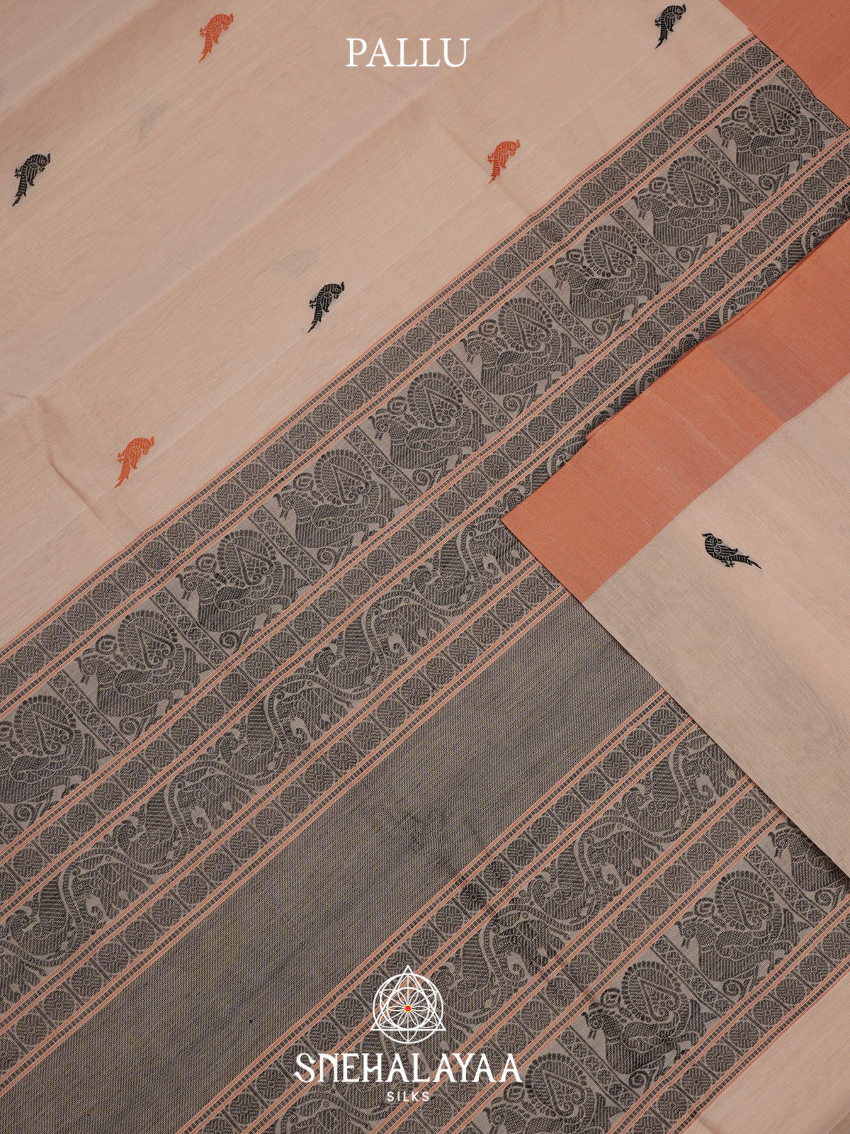 Cream Kanchi Cotton Saree