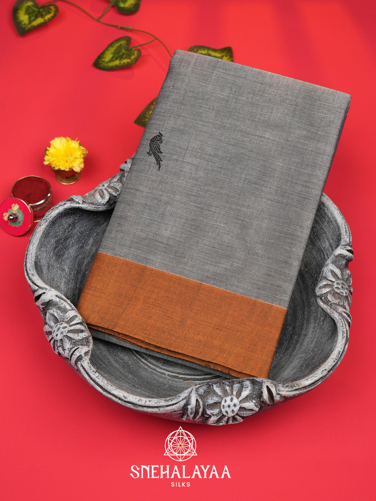 Grey Kanchi Cotton Saree