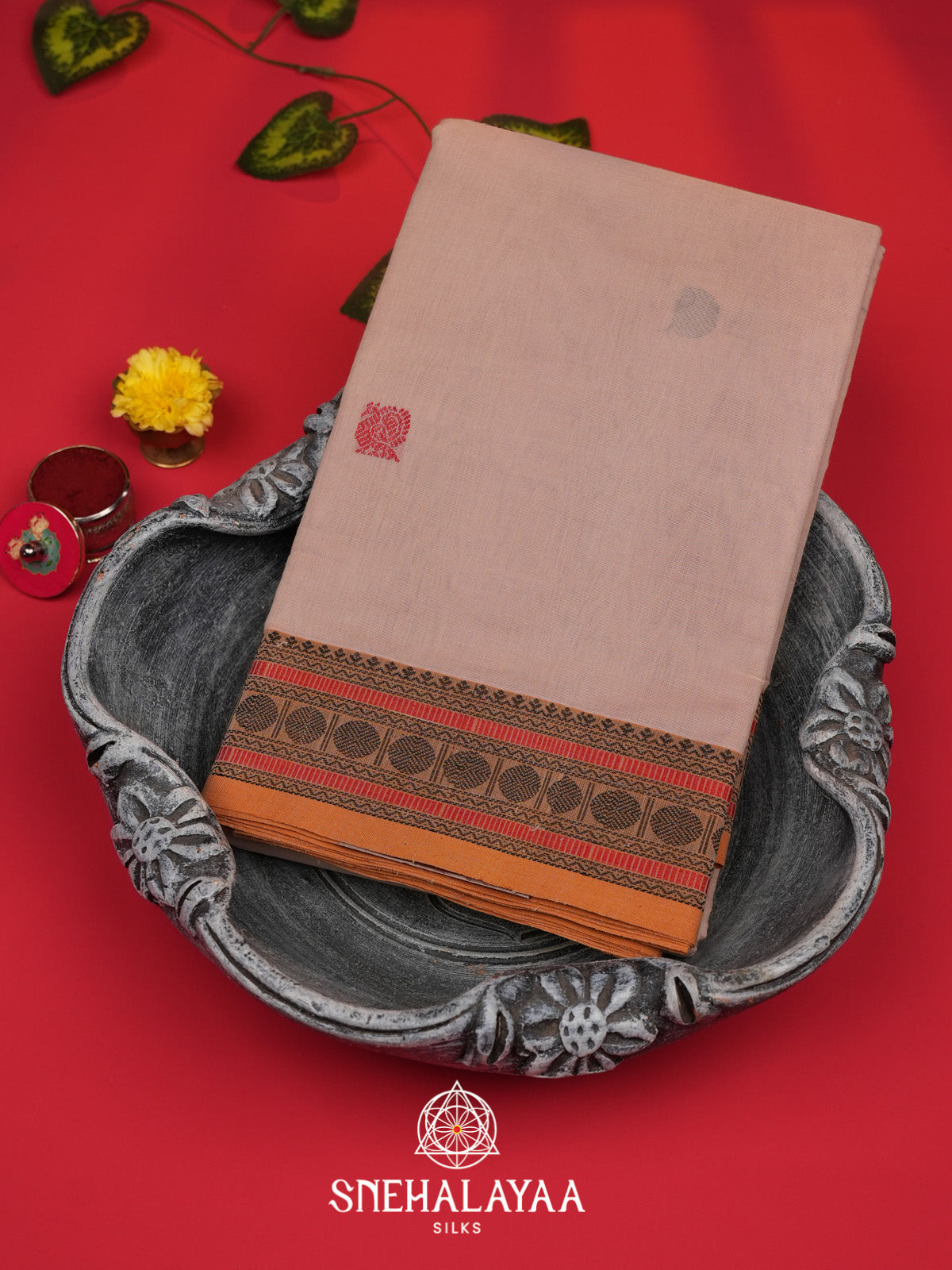 Off White Kanchi Cotton Saree
