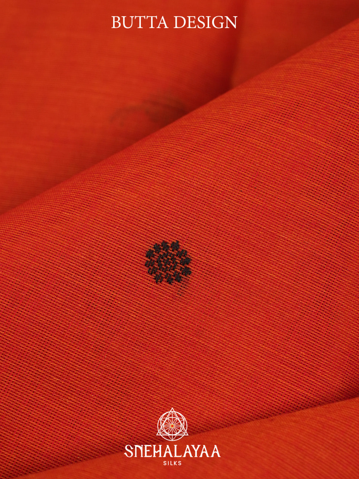 Coral Orange Kanchi Cotton Saree