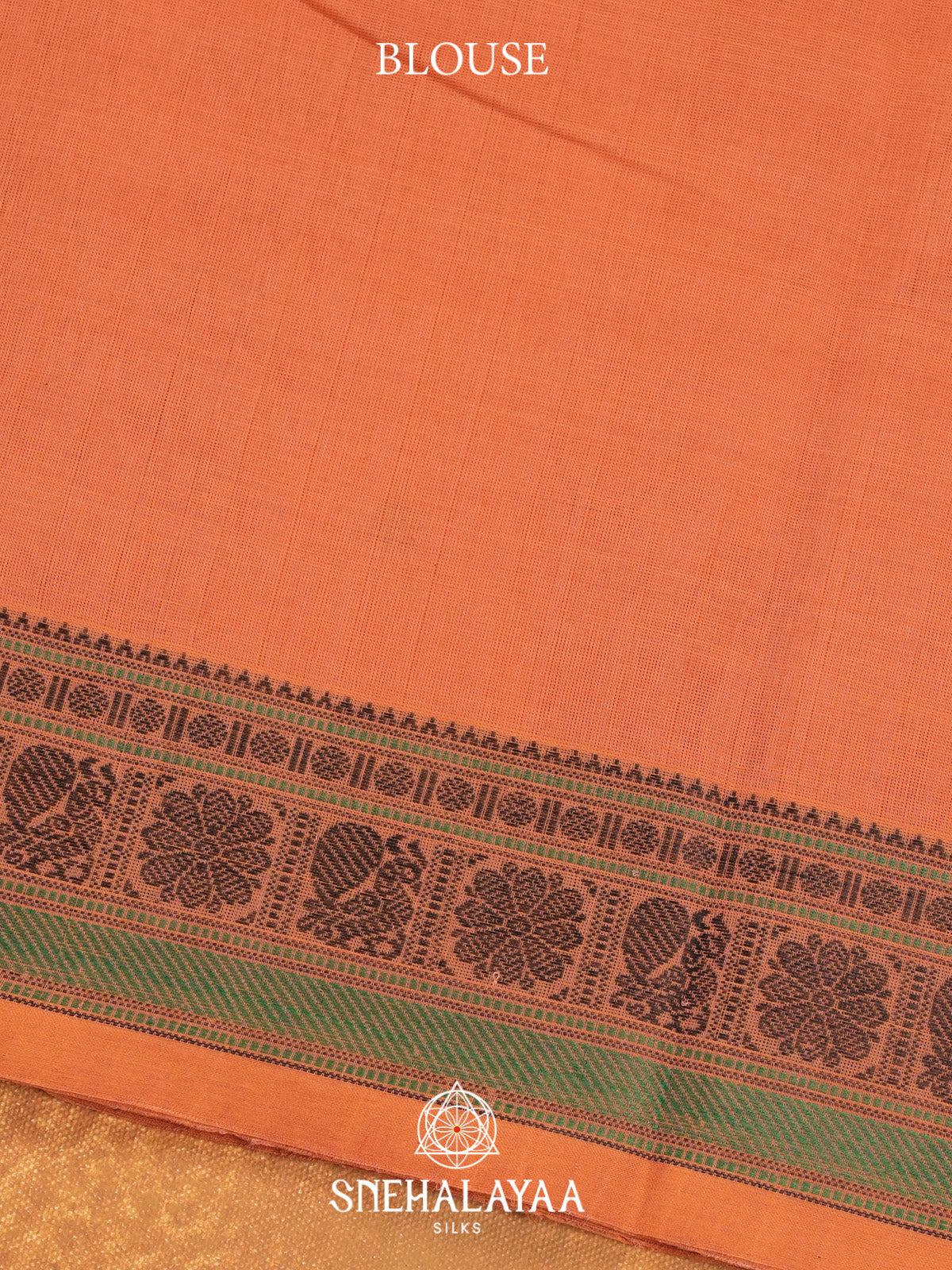 Pale Orange Kanchi Cotton Saree