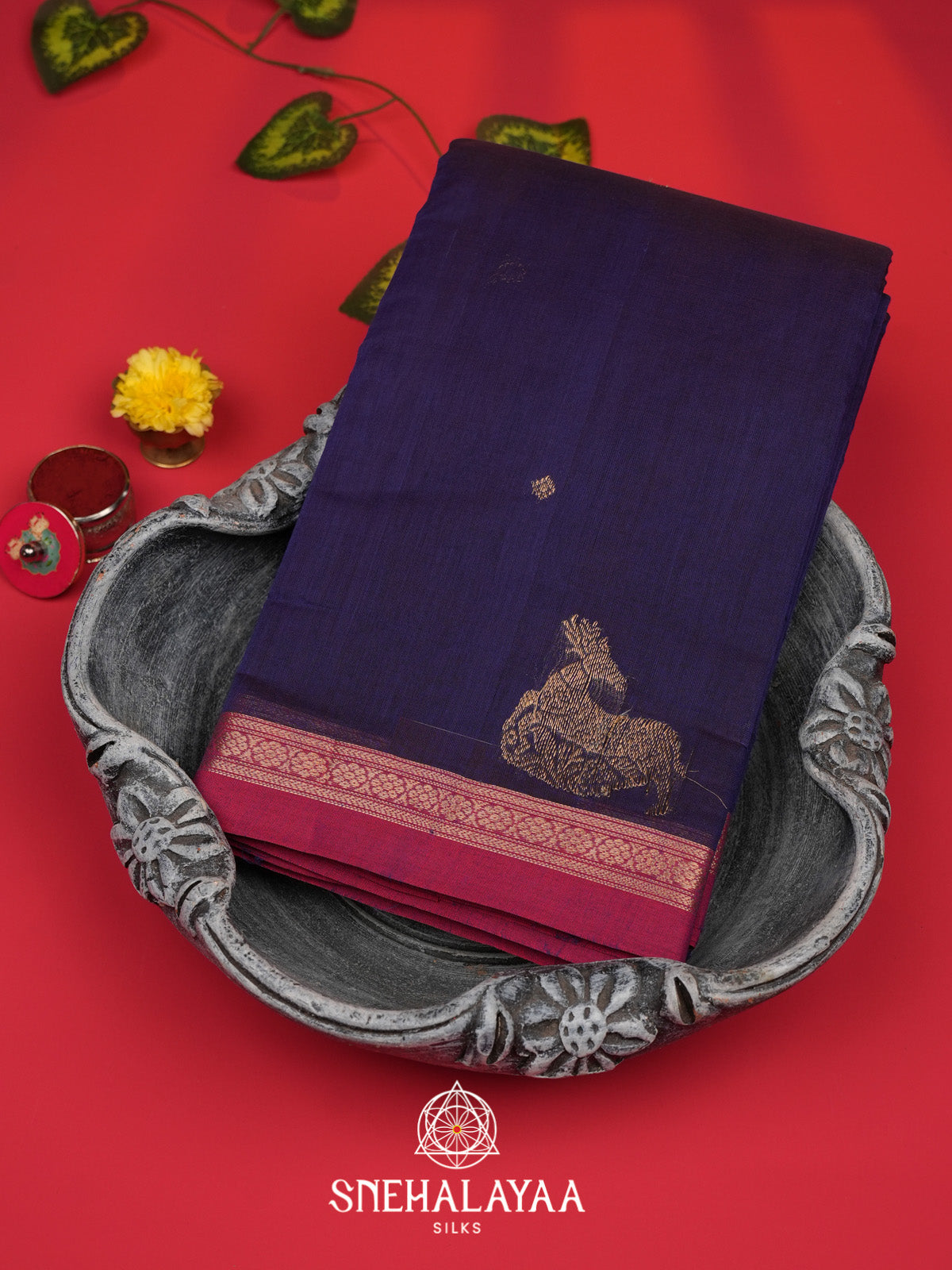 Purple Kanchi Cotton Saree
