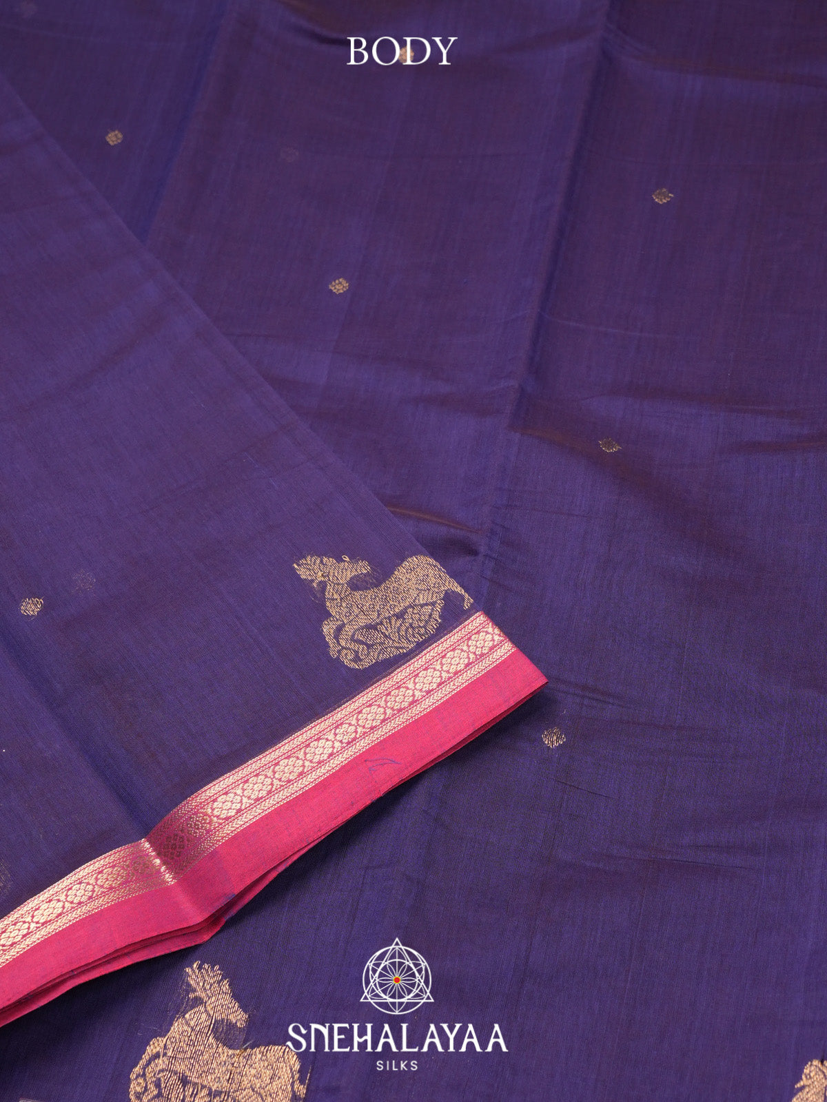 Purple Kanchi Cotton Saree