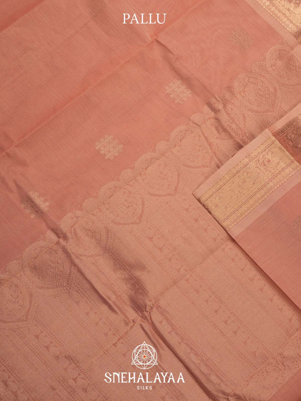 Pale Peach Kanchi Cotton Saree