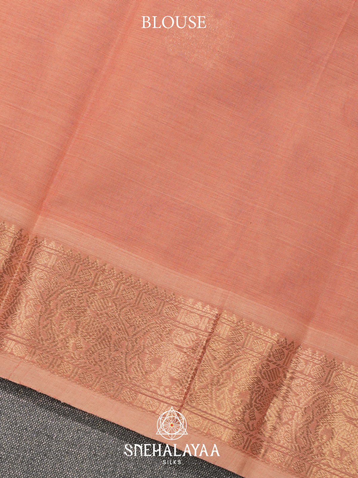 Pale Peach Kanchi Cotton Saree