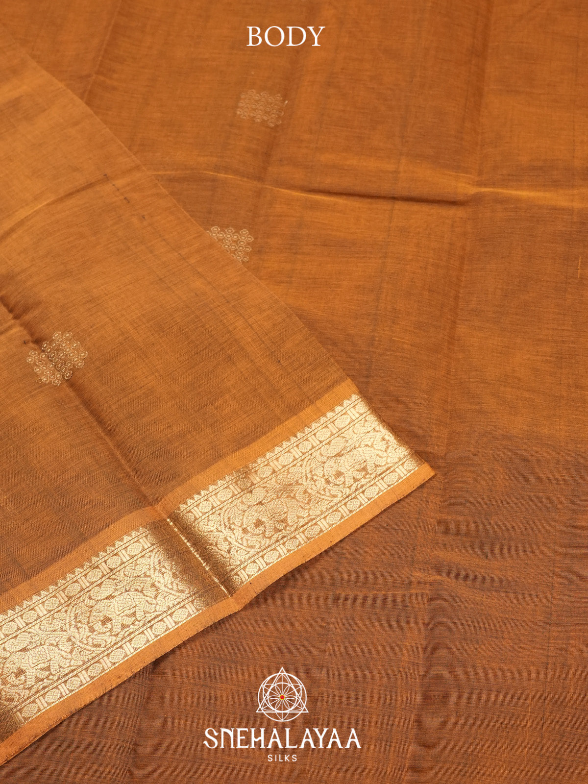 Mustard Yellow Kanchi Cotton Saree