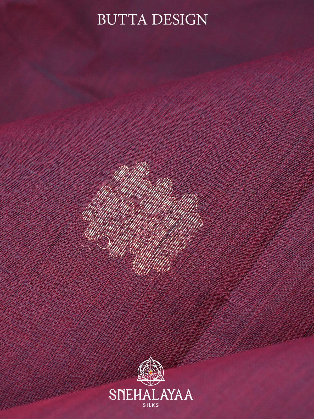 Wine Kanchi Cotton Saree