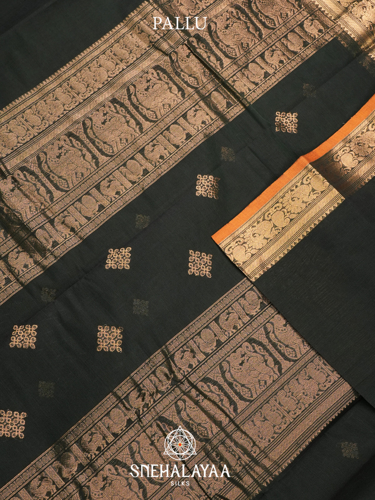 Forest Green Kanchi Cotton Saree
