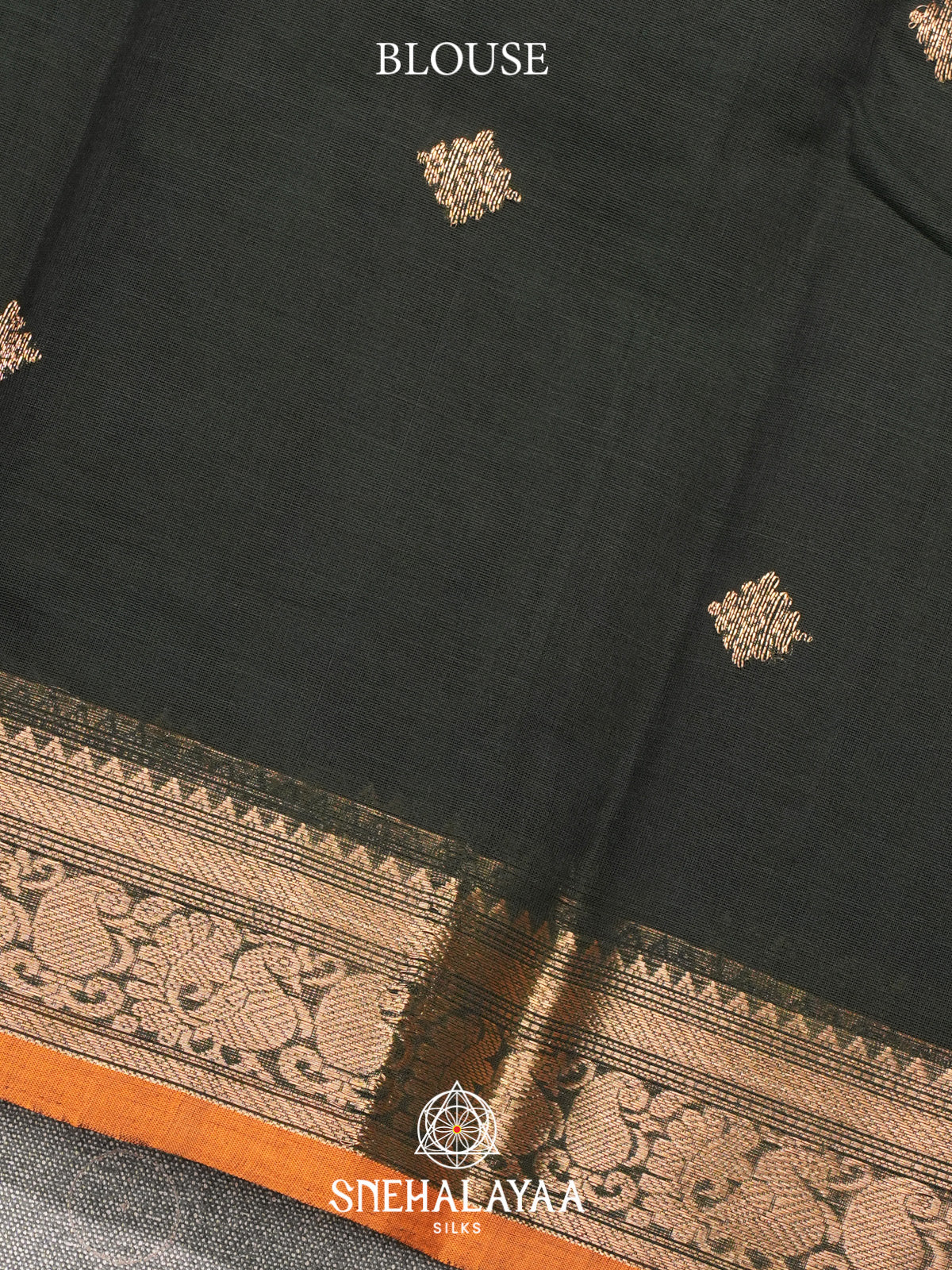 Forest Green Kanchi Cotton Saree