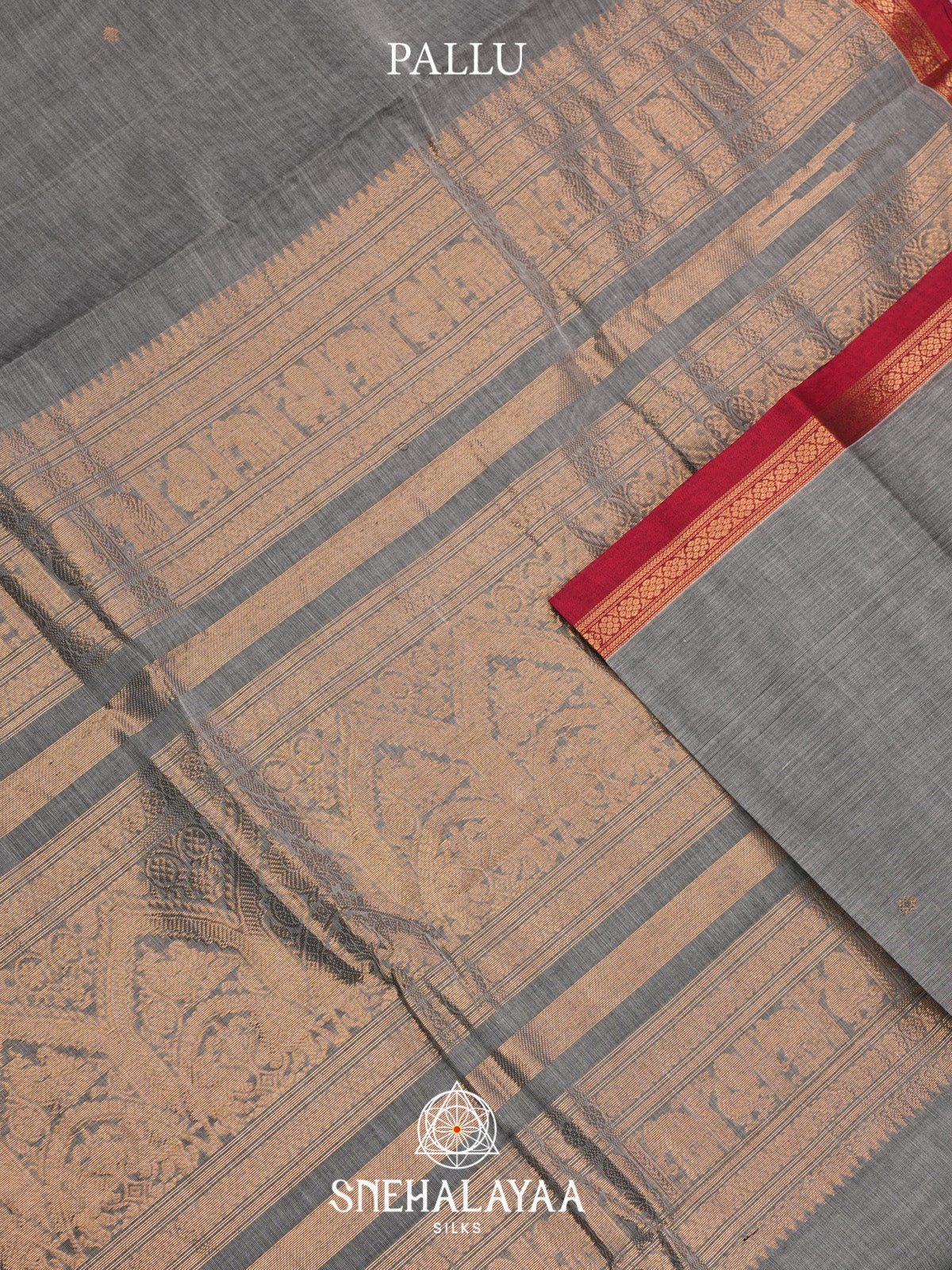 Grey Kanchi Cotton Saree