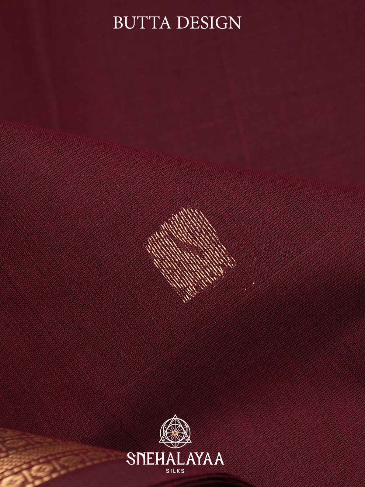 Maroon Kanchi Cotton Saree