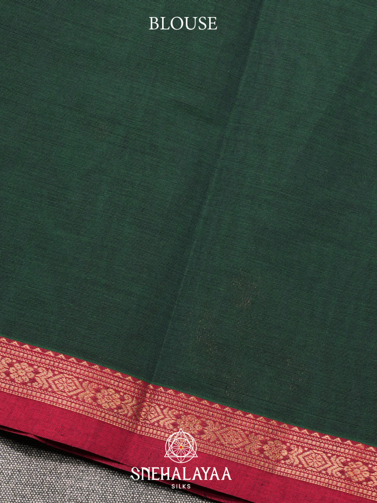 Forest Green Kanchi Cotton Saree