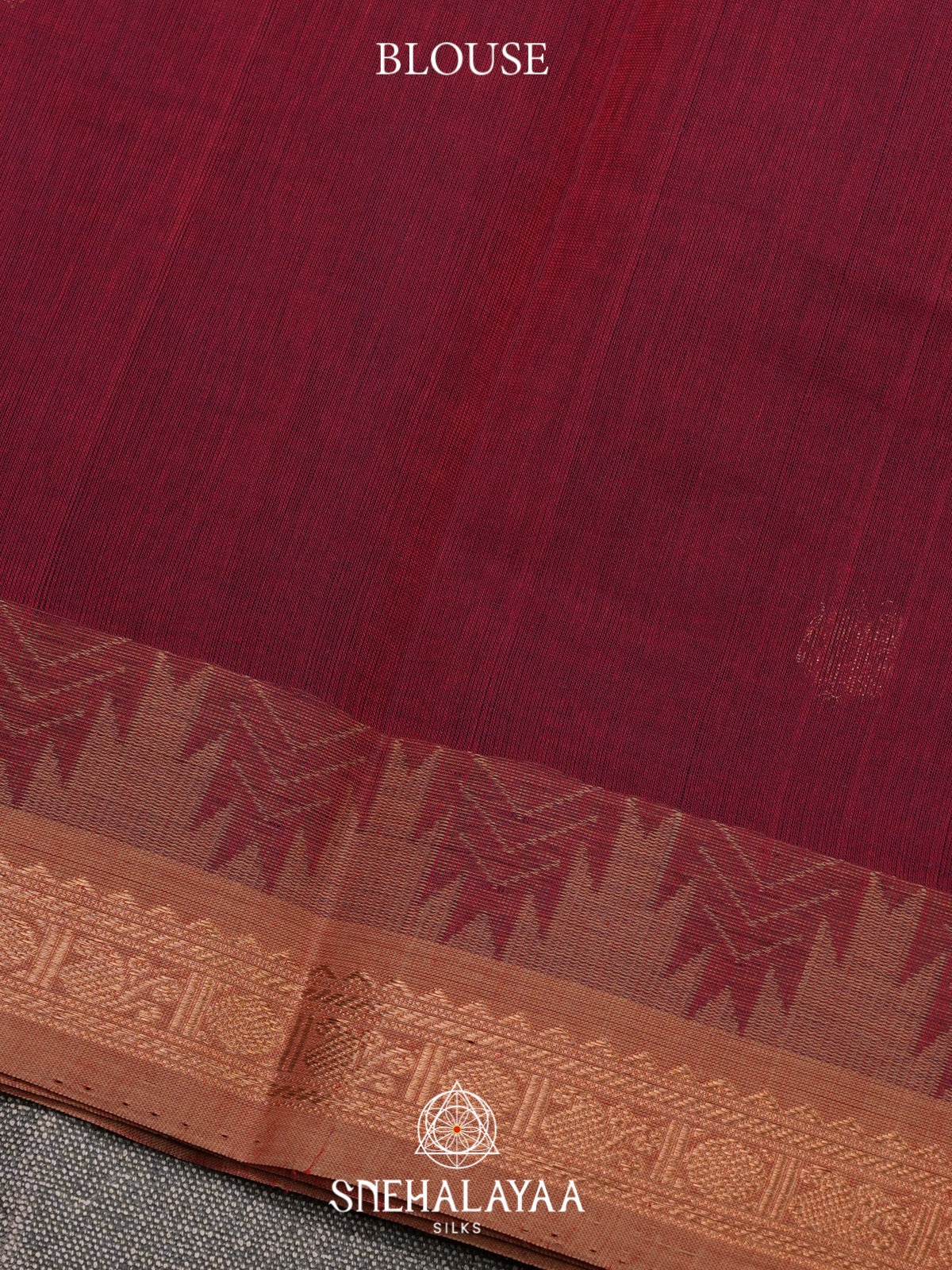Maroon Kanchi Cotton Saree