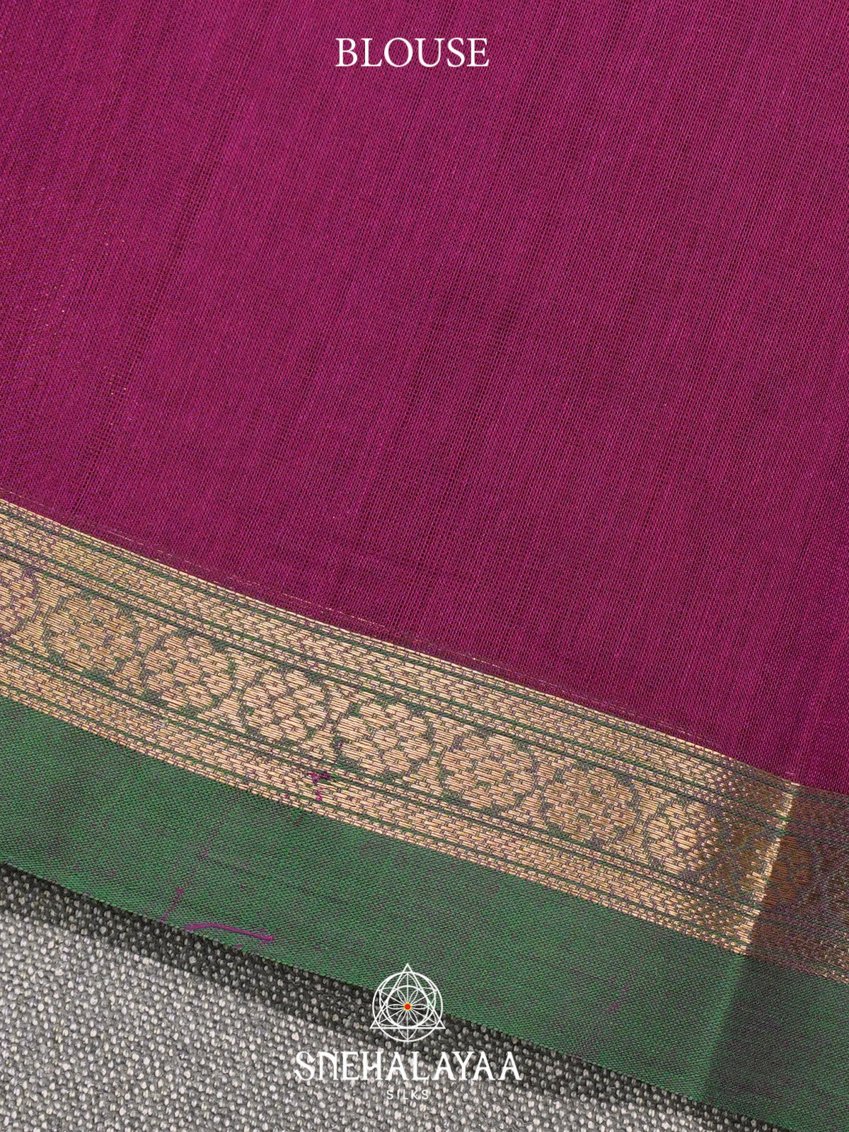 Magenta Kanchi Cotton Saree