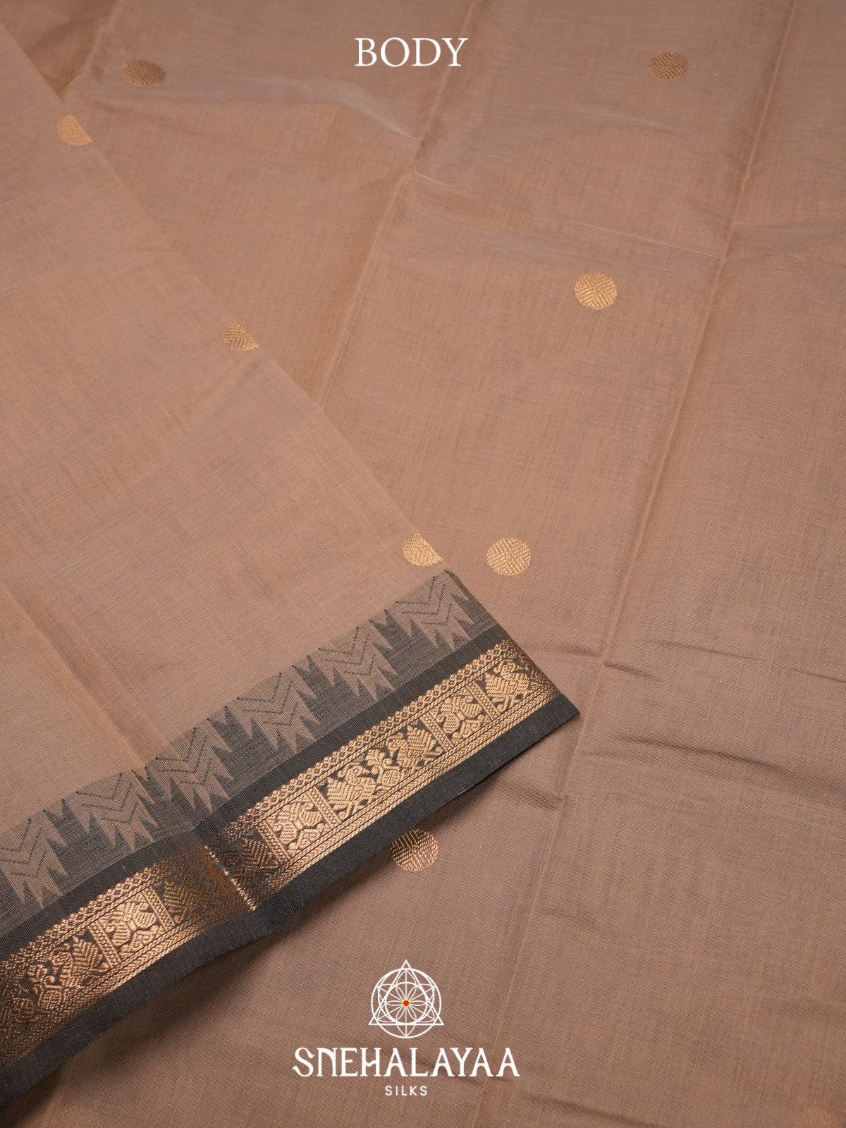 Beige Kanchi Cotton Saree
