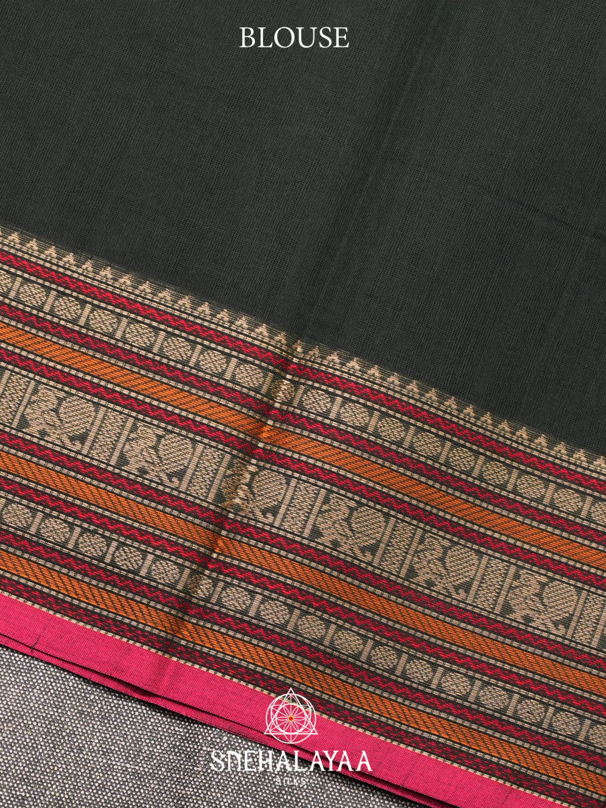 Forest Green Kanchi Cotton Saree