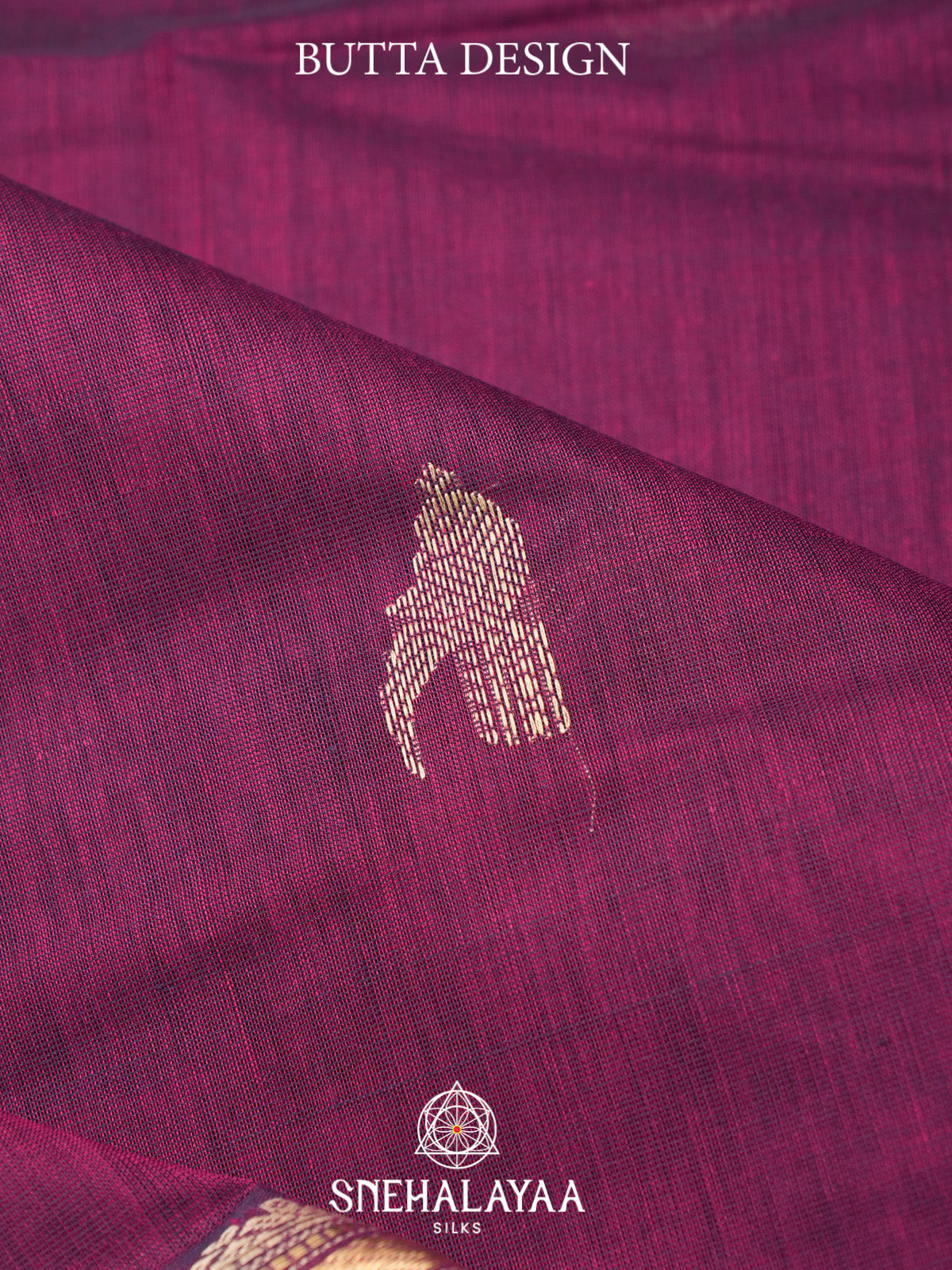 Magenta Kanchi Cotton Saree